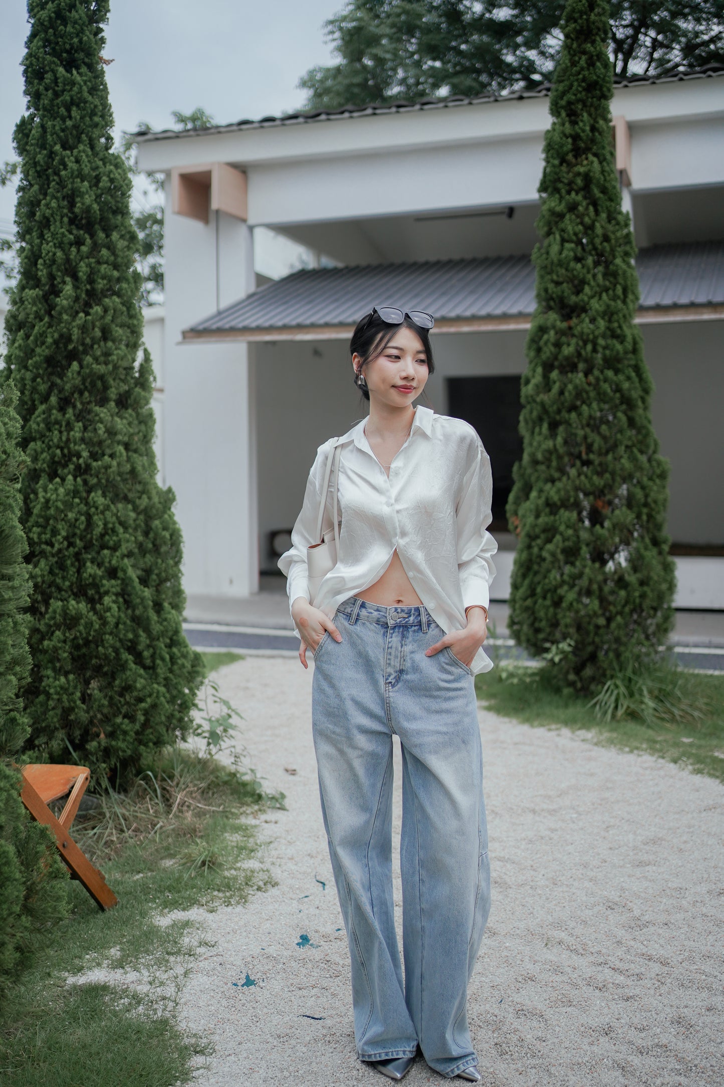 𝐌𝐚𝐲 Satin Silky Blouse