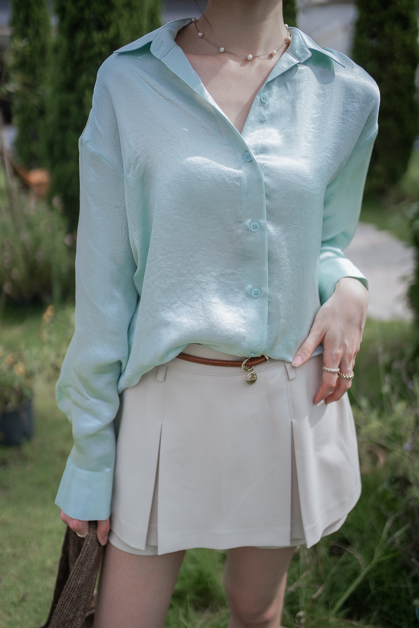 𝐌𝐚𝐲 Satin Silky Blouse