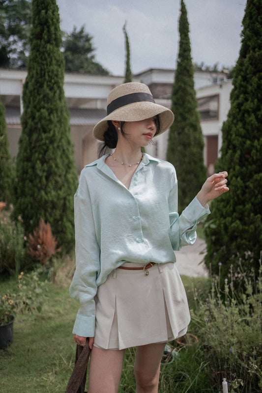 𝐌𝐚𝐲 Satin Silky Blouse
