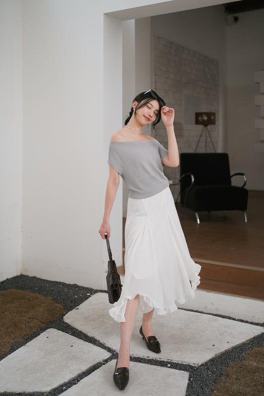 ᴊᴜʟ ꜱᴀʟᴇ ✨【Restock款】Silhouette Flow Skirt