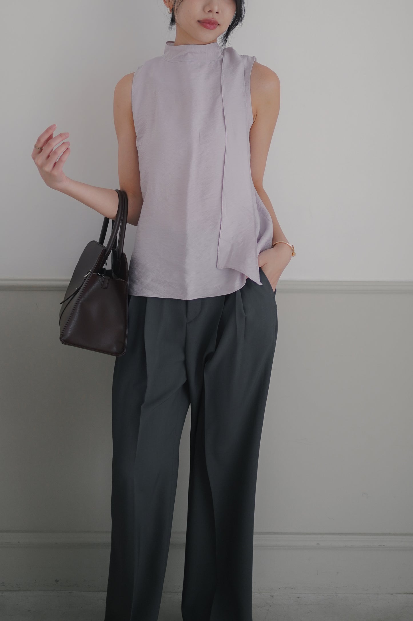 𝐌𝐚𝐲 〖老錢風｜涼感免熨〗 Modern Double Tuck Trousers