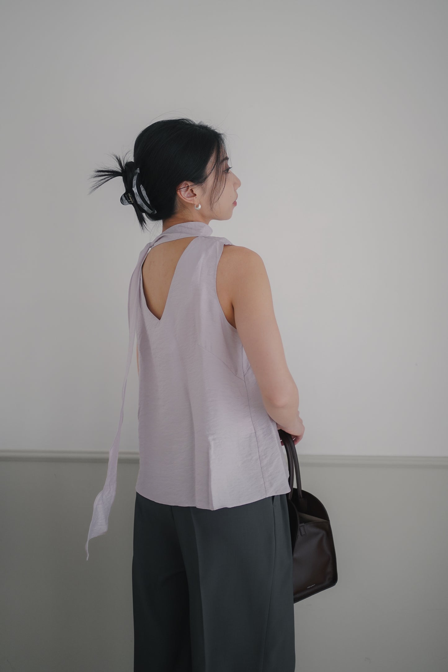 𝐌𝐚𝐲 Sleek Tie-Neck Tankᵇᵉˢᵗ ⁱᵗᵉᵐ