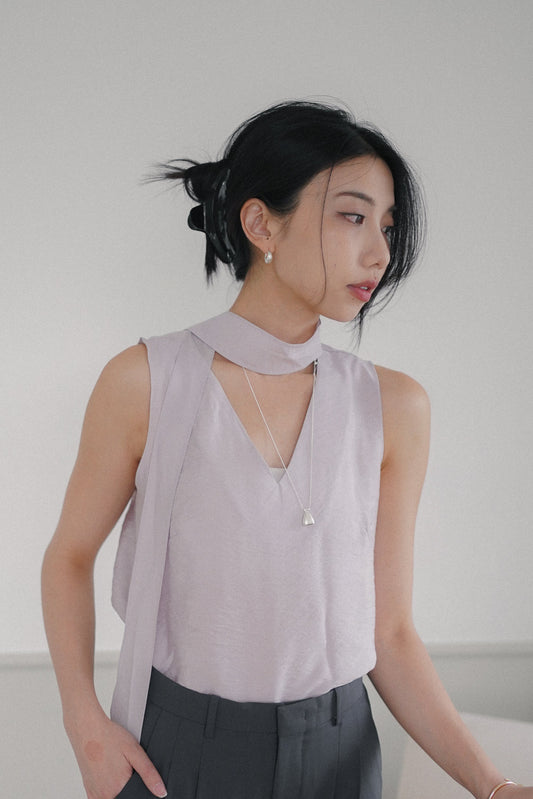𝐌𝐚𝐲 〖肌理霧銀〗 Sculpted Matte Silver Earrings