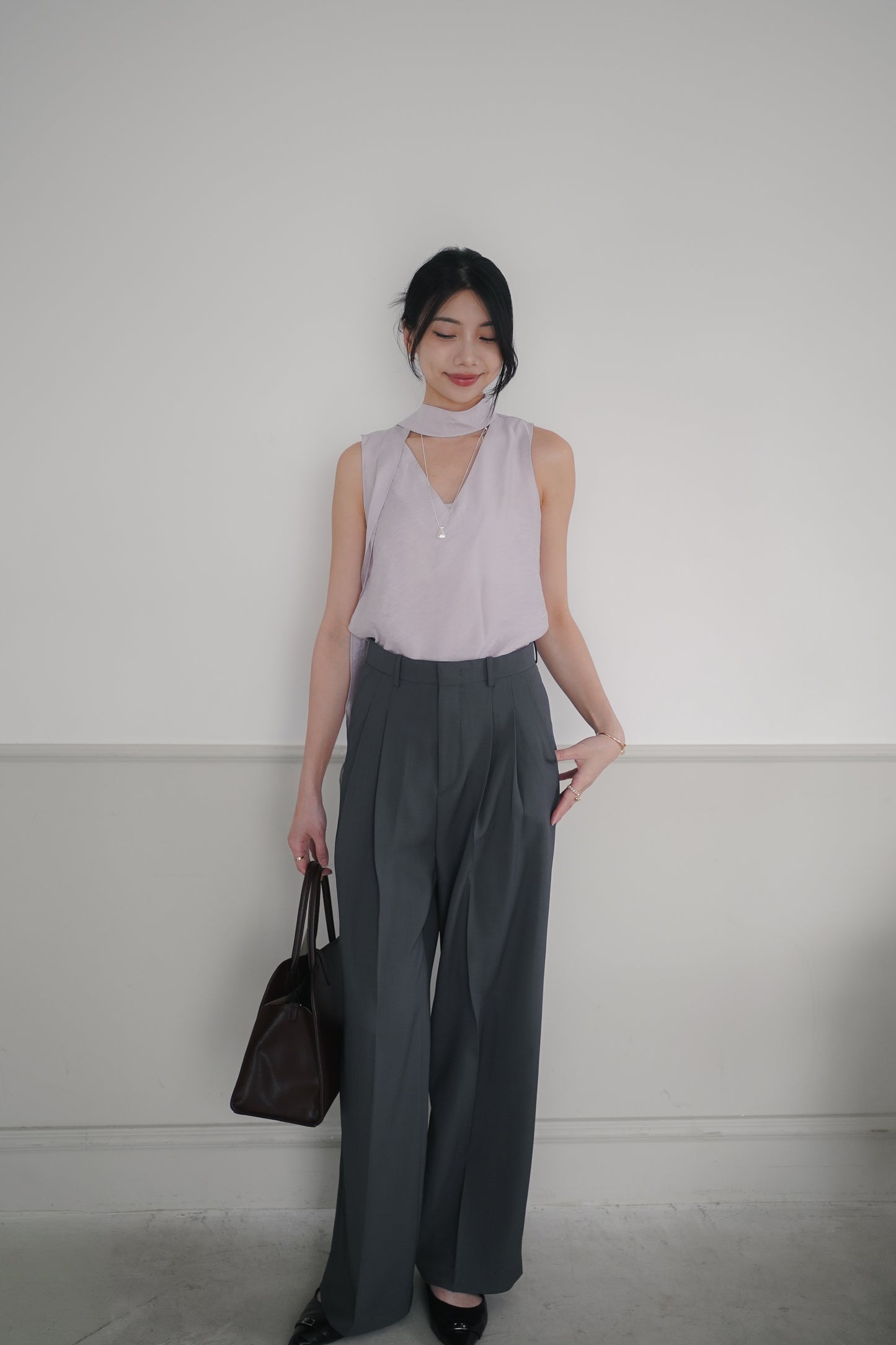 𝐌𝐚𝐲 〖老錢風｜涼感免熨〗 Modern Double Tuck Trousers
