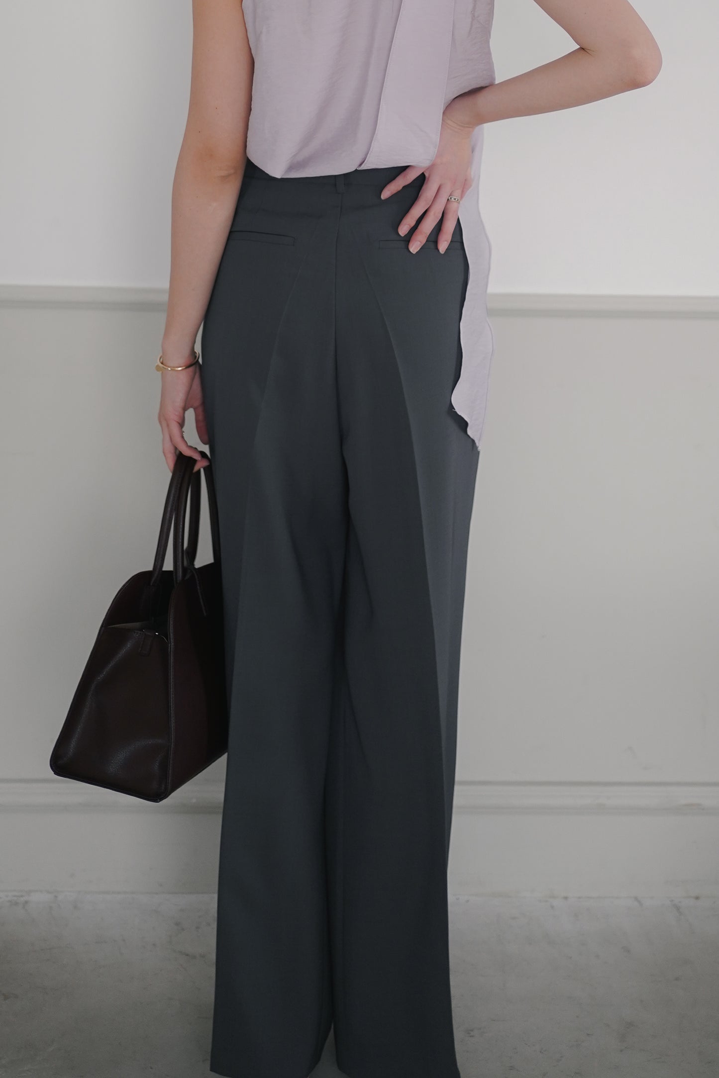 𝐌𝐚𝐲 〖老錢風｜涼感免熨〗 Modern Double Tuck Trousers