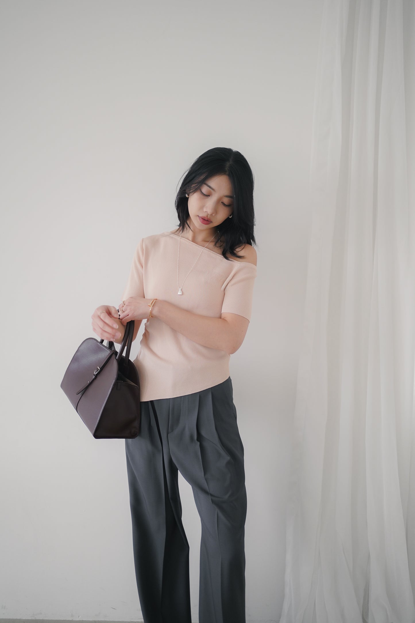 𝐌𝐚𝐲 Asymmetric Drawstring Top