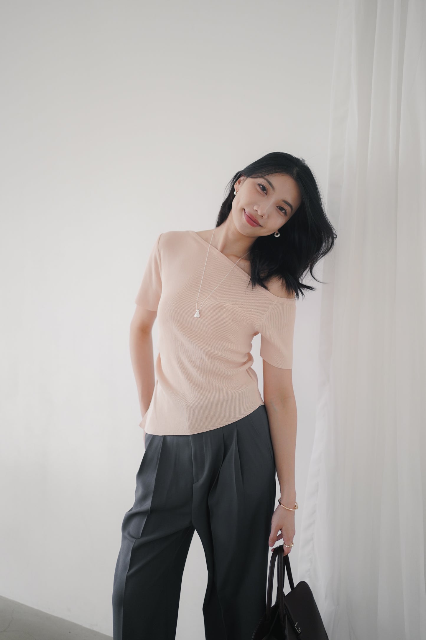 𝐌𝐚𝐲 Asymmetric Drawstring Top