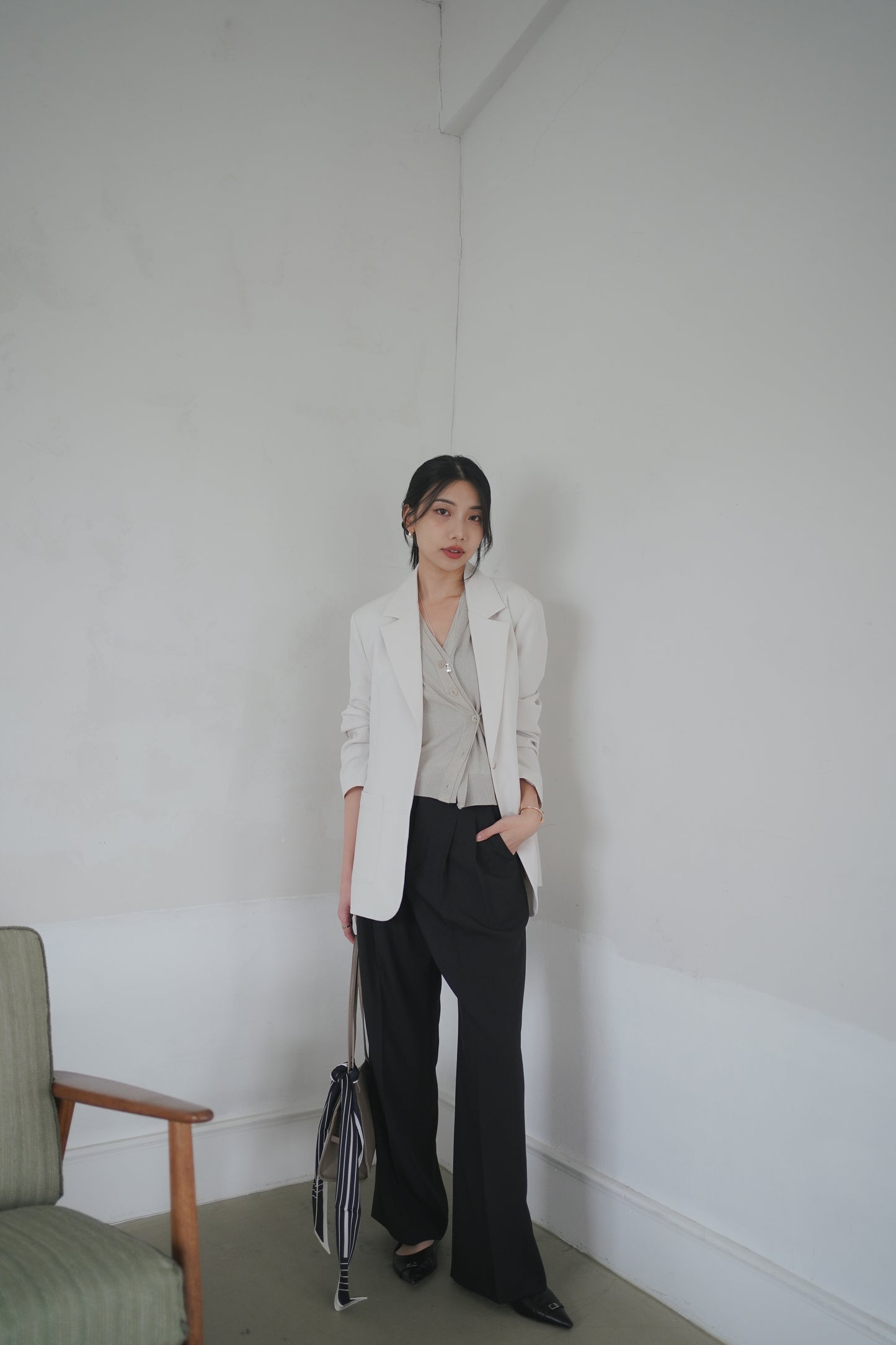 𝐌𝐚𝐲 〖老錢風｜涼感免熨〗 Modern Double Tuck Trousers