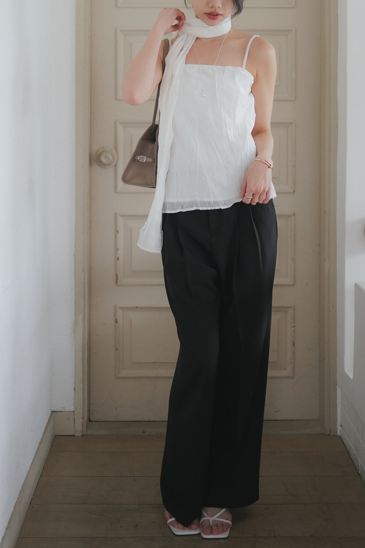 𝐌𝐚𝐲 〖老錢風｜涼感免熨〗 Modern Double Tuck Trousers