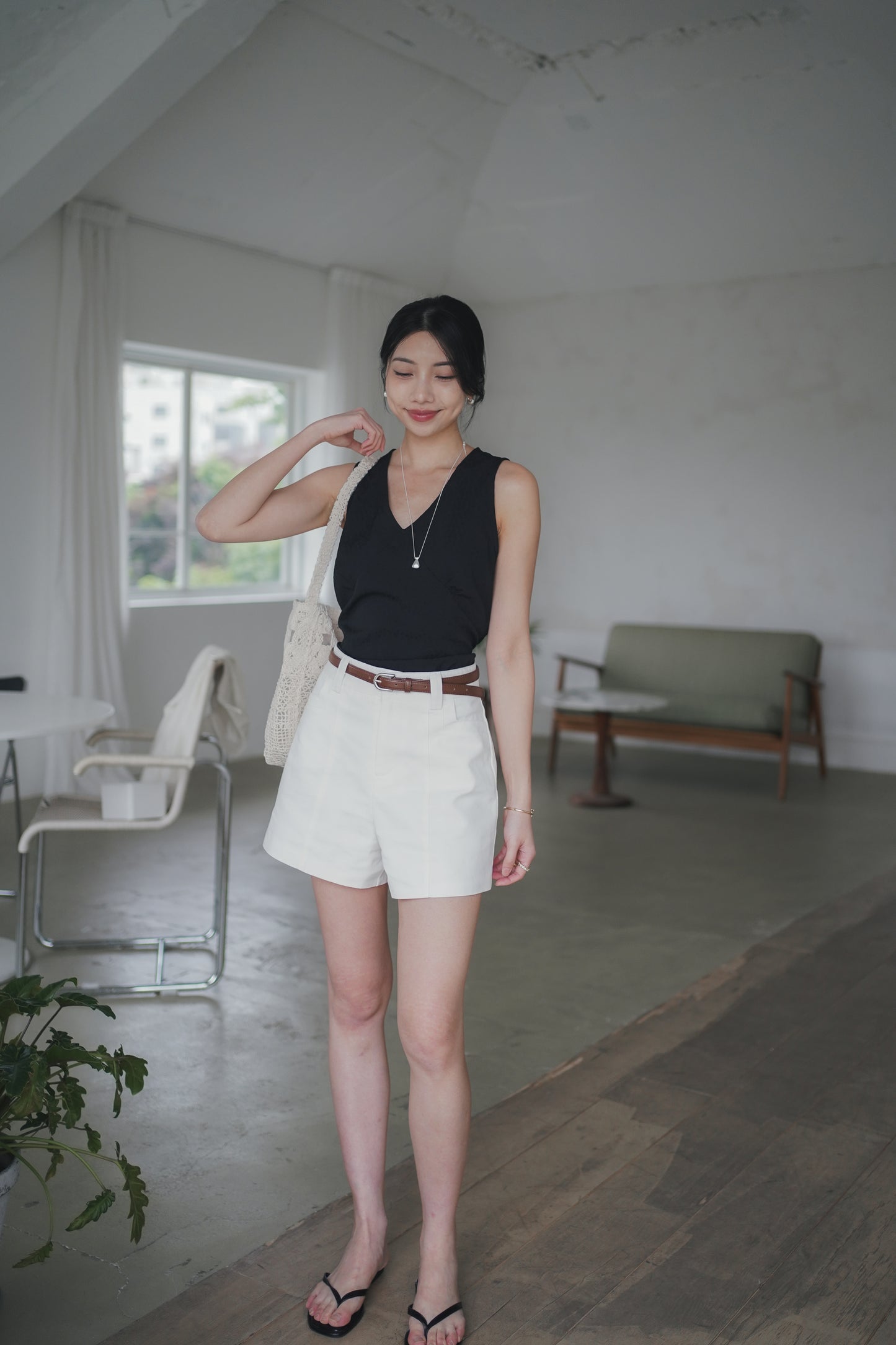 𝐌𝐚𝐲 〖都會俐落｜附皮帶〗Classic Belted Shortsᵇᵉˢᵗ ⁱᵗᵉᵐ