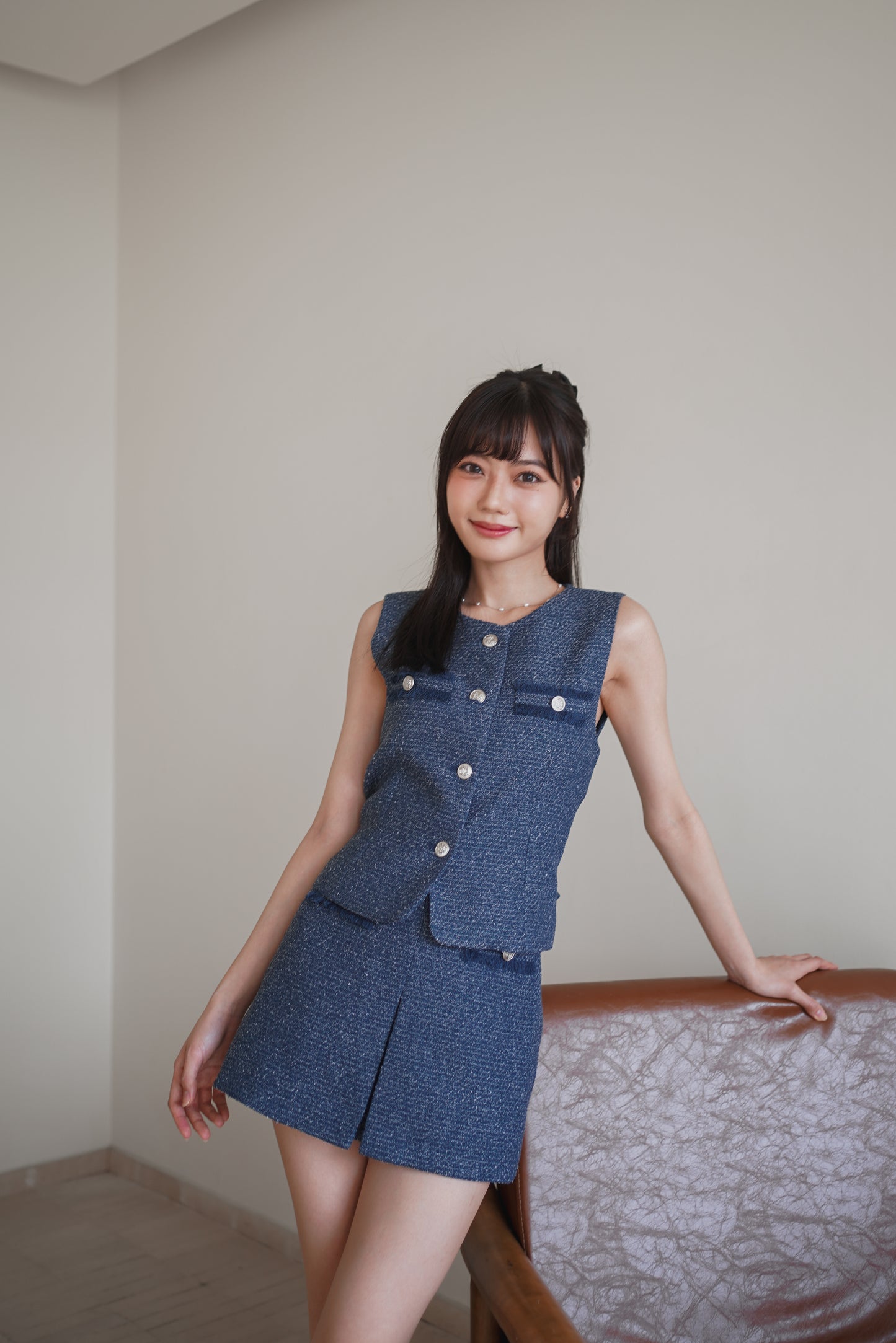 𝐌𝐚𝐫 Tweed Vest & Pants Set