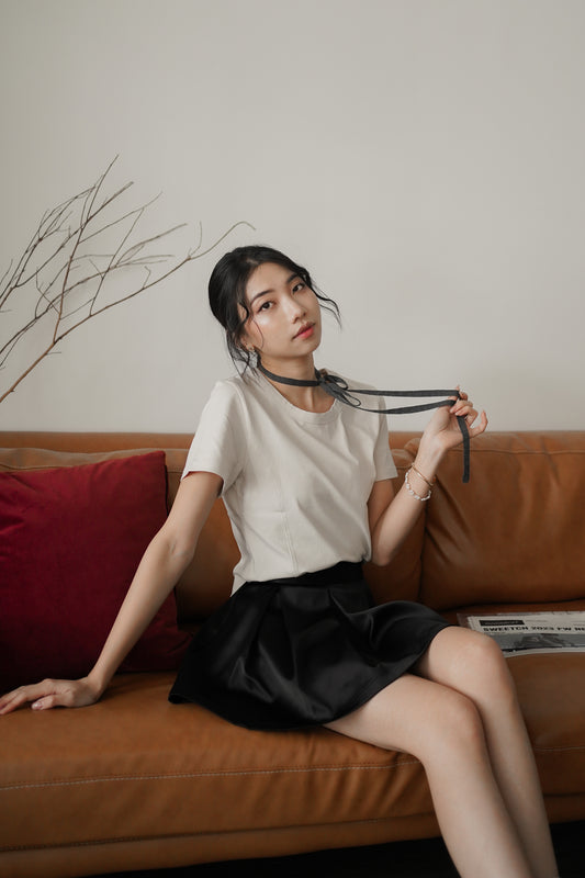 𝐀𝐮𝐭 Curve Fit Contour Tee 【Cotton95】