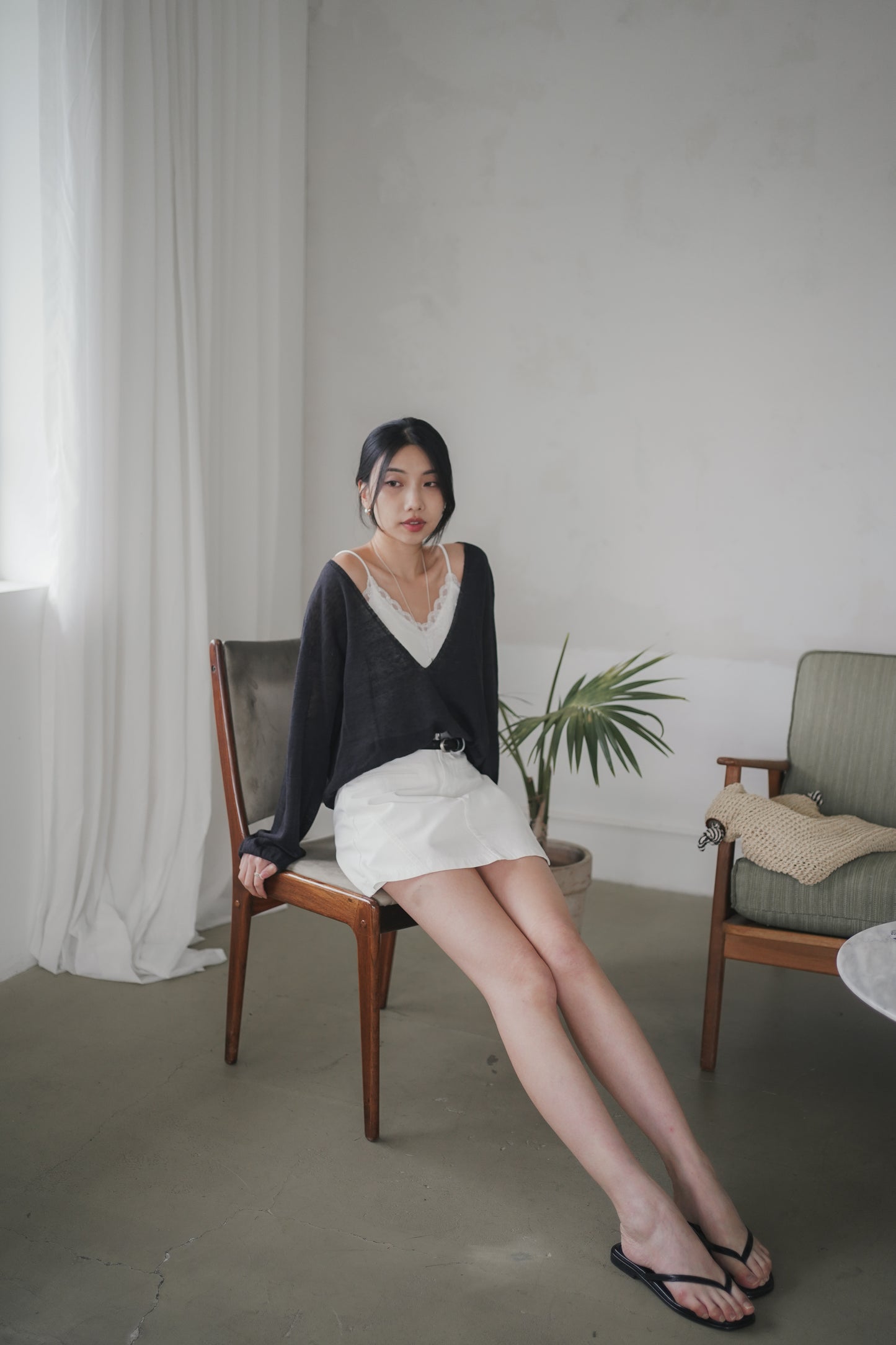 𝐌𝐚𝐲 〖A字修飾｜附皮帶〗 Casual Tailored Skort