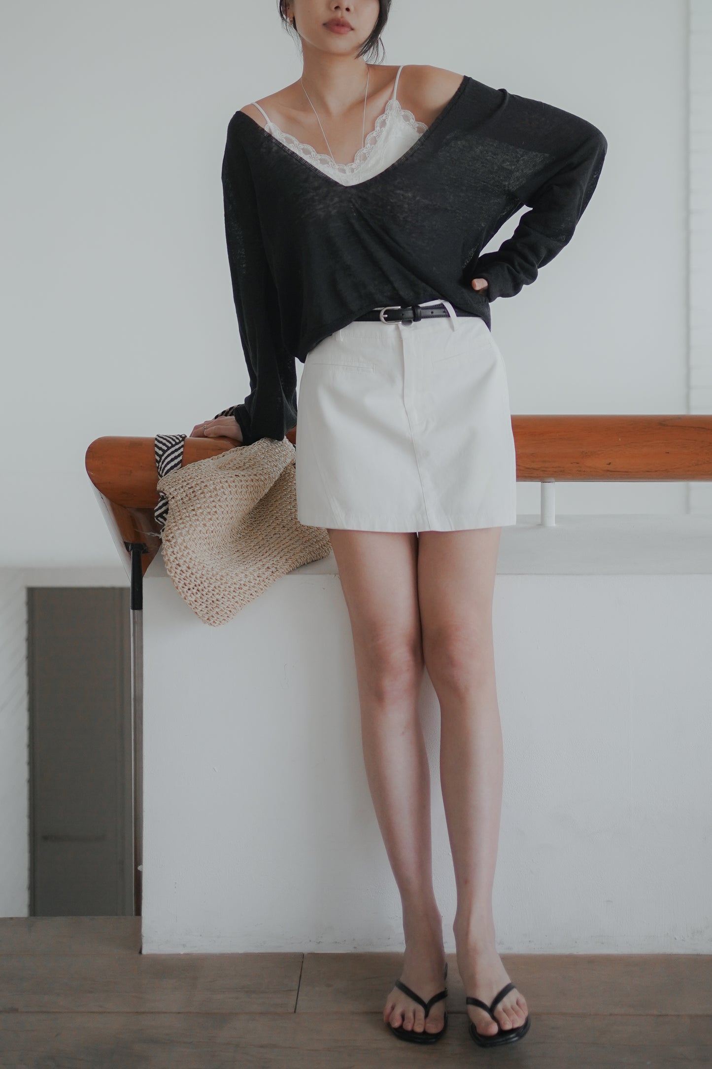 𝐌𝐚𝐲 〖天然麻｜夏日層次感〗Sheer Breeze Linen V-neckᵇᵉˢᵗ ⁱᵗᵉᵐ