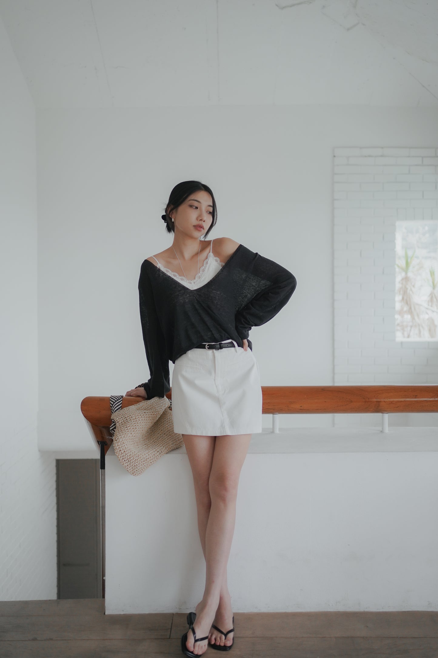 𝐌𝐚𝐲 〖天然麻｜夏日層次感〗Sheer Breeze Linen V-neckᵇᵉˢᵗ ⁱᵗᵉᵐ