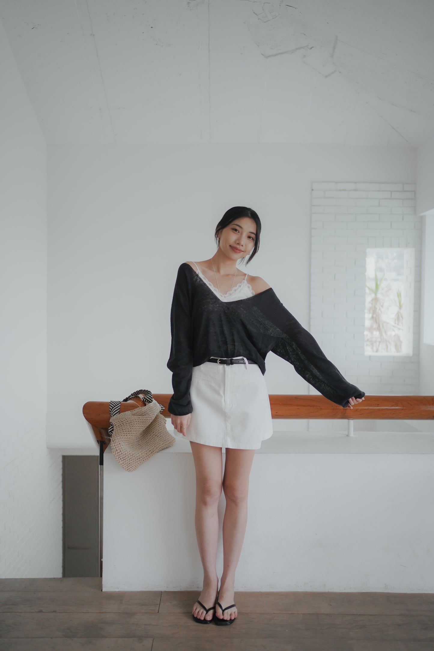 𝐌𝐚𝐲 〖A字修飾｜附皮帶〗 Casual Tailored Skort