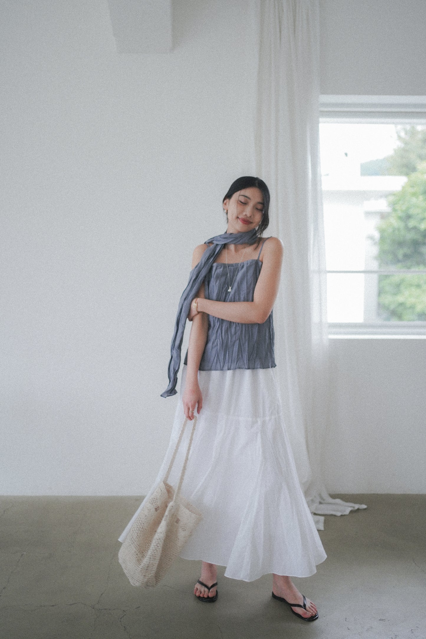 𝐌𝐚𝐲〖蓬鬆量感〗Crisp Pocket Silhouette Skirt