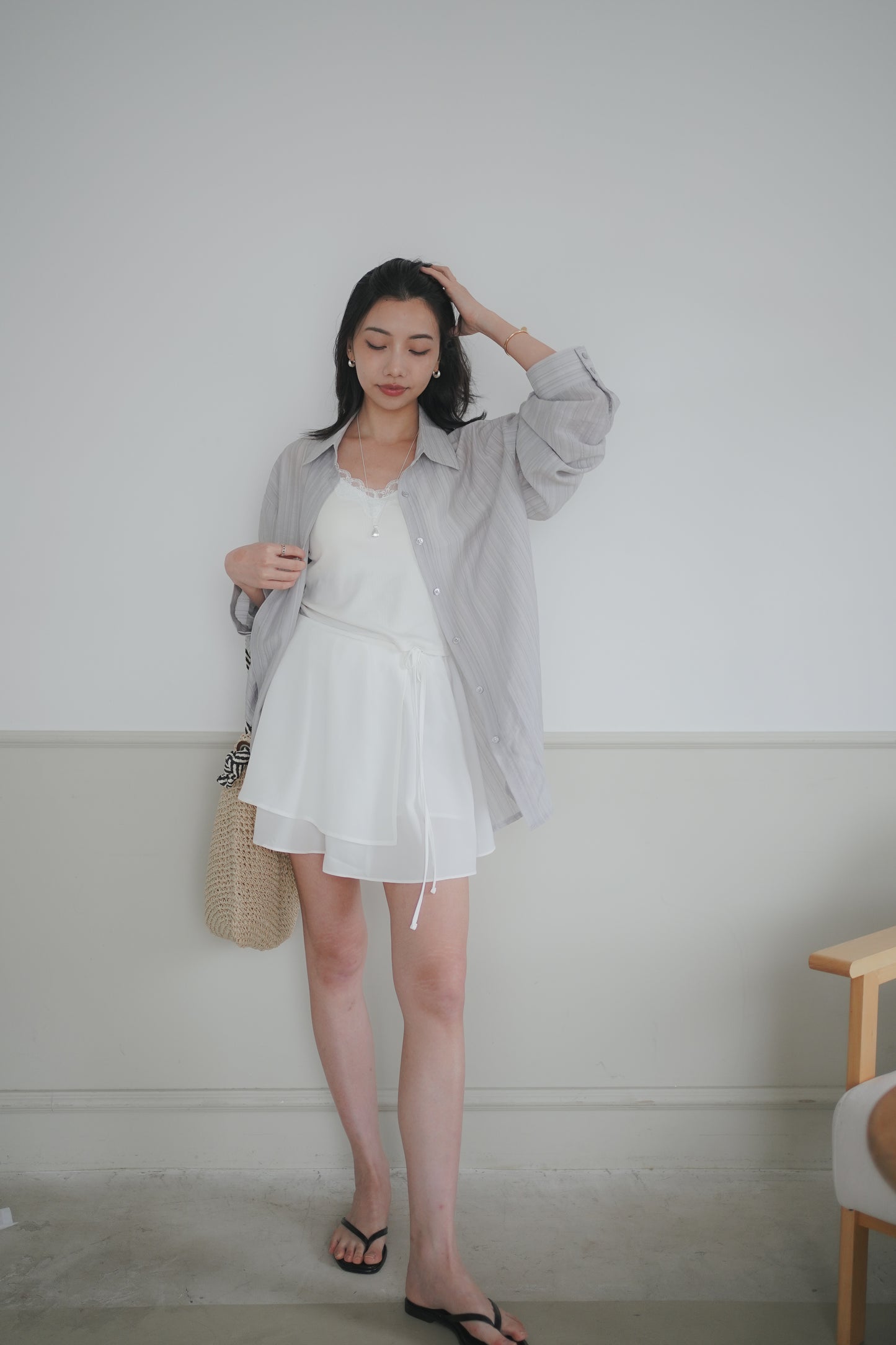 𝐌𝐚𝐲 〖日常免熨〗Lazy Summer Stripe Shirtᵇᵉˢᵗ ⁱᵗᵉᵐ