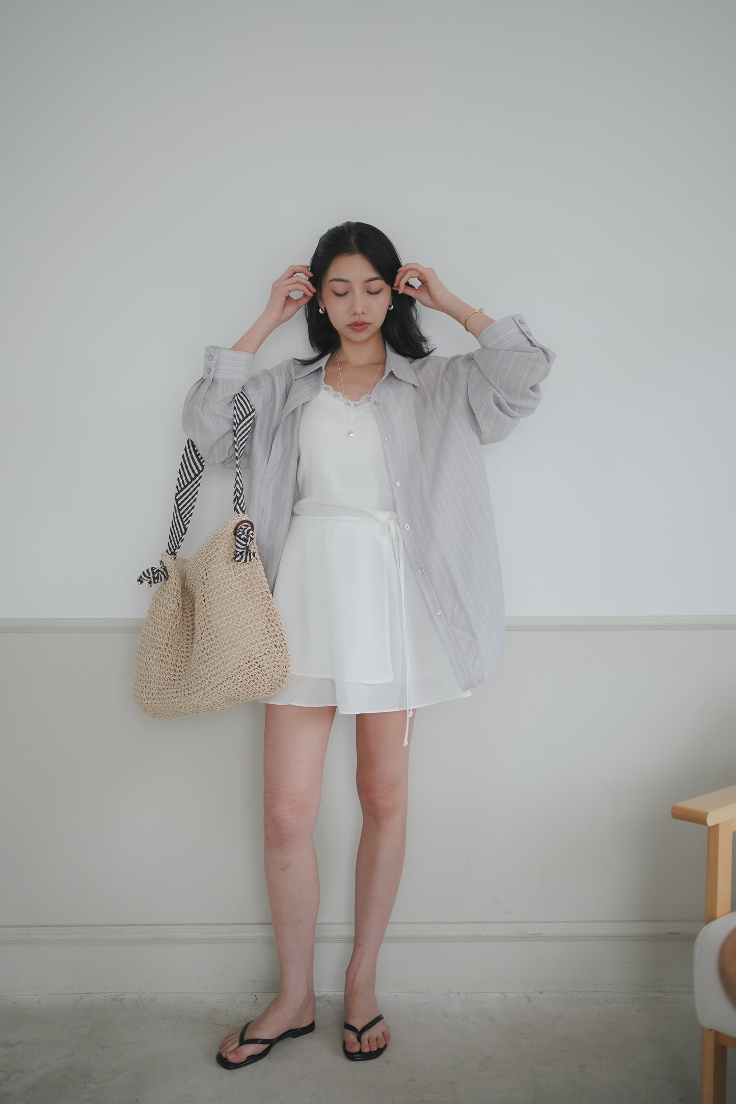 𝐌𝐚𝐲 〖日常免熨〗Lazy Summer Stripe Shirtᵇᵉˢᵗ ⁱᵗᵉᵐ