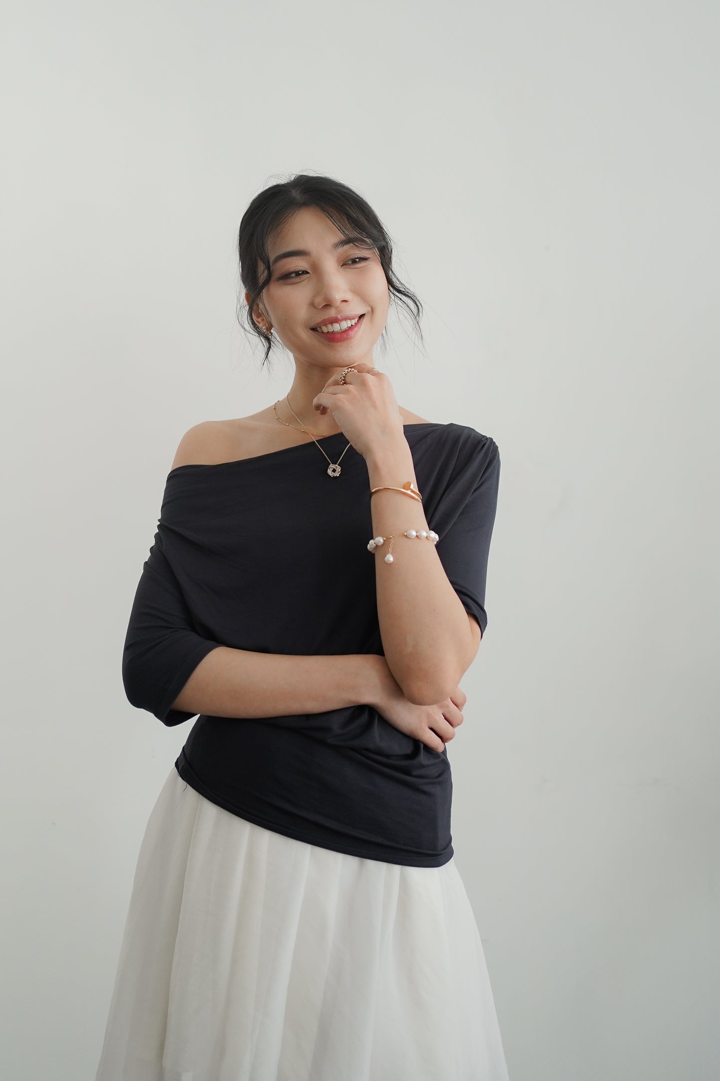 𝐀𝐮𝐭 【Kedi Made】 Lunare Drape Top