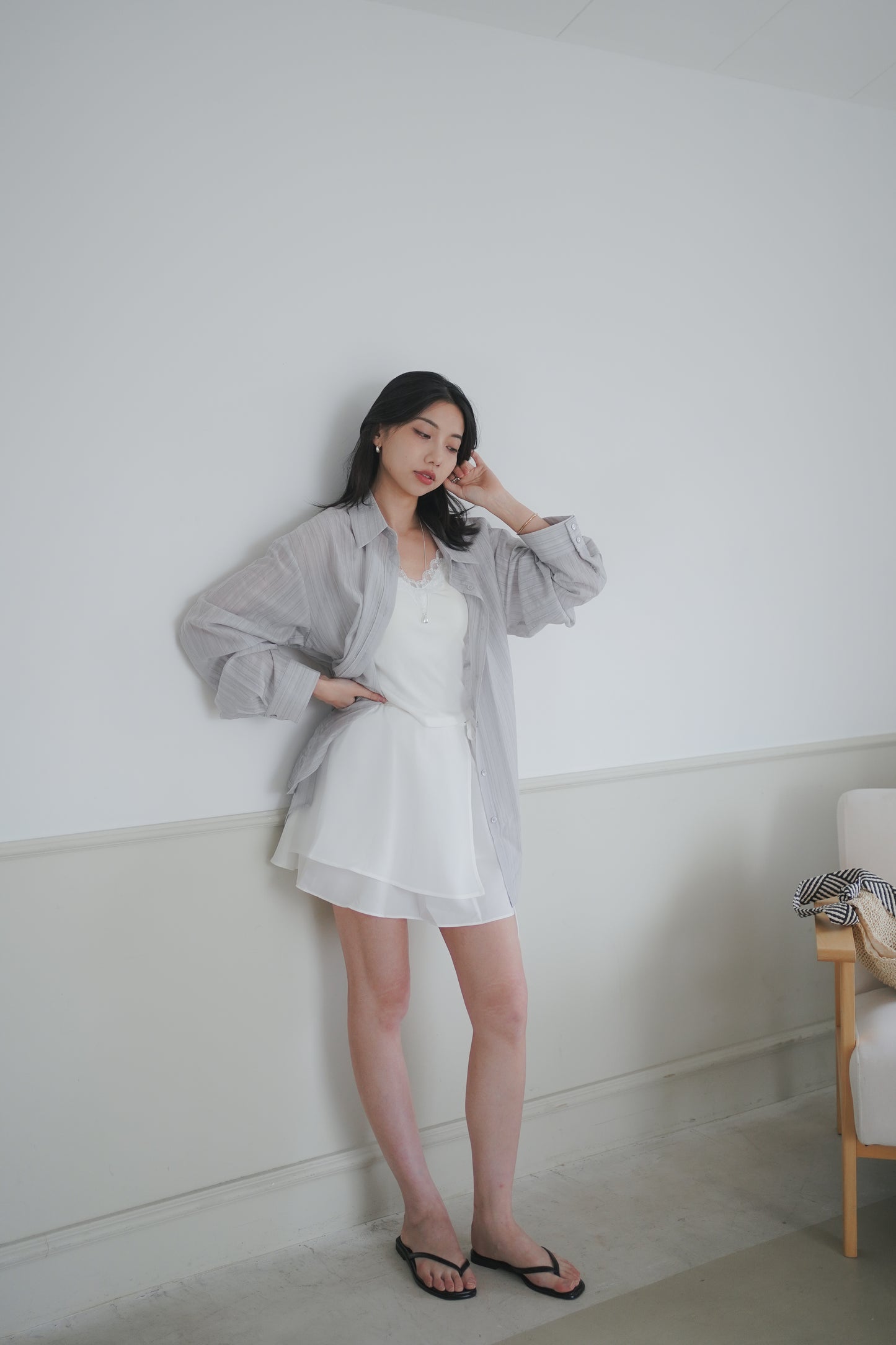 𝐌𝐚𝐲 〖日常免熨〗Lazy Summer Stripe Shirtᵇᵉˢᵗ ⁱᵗᵉᵐ