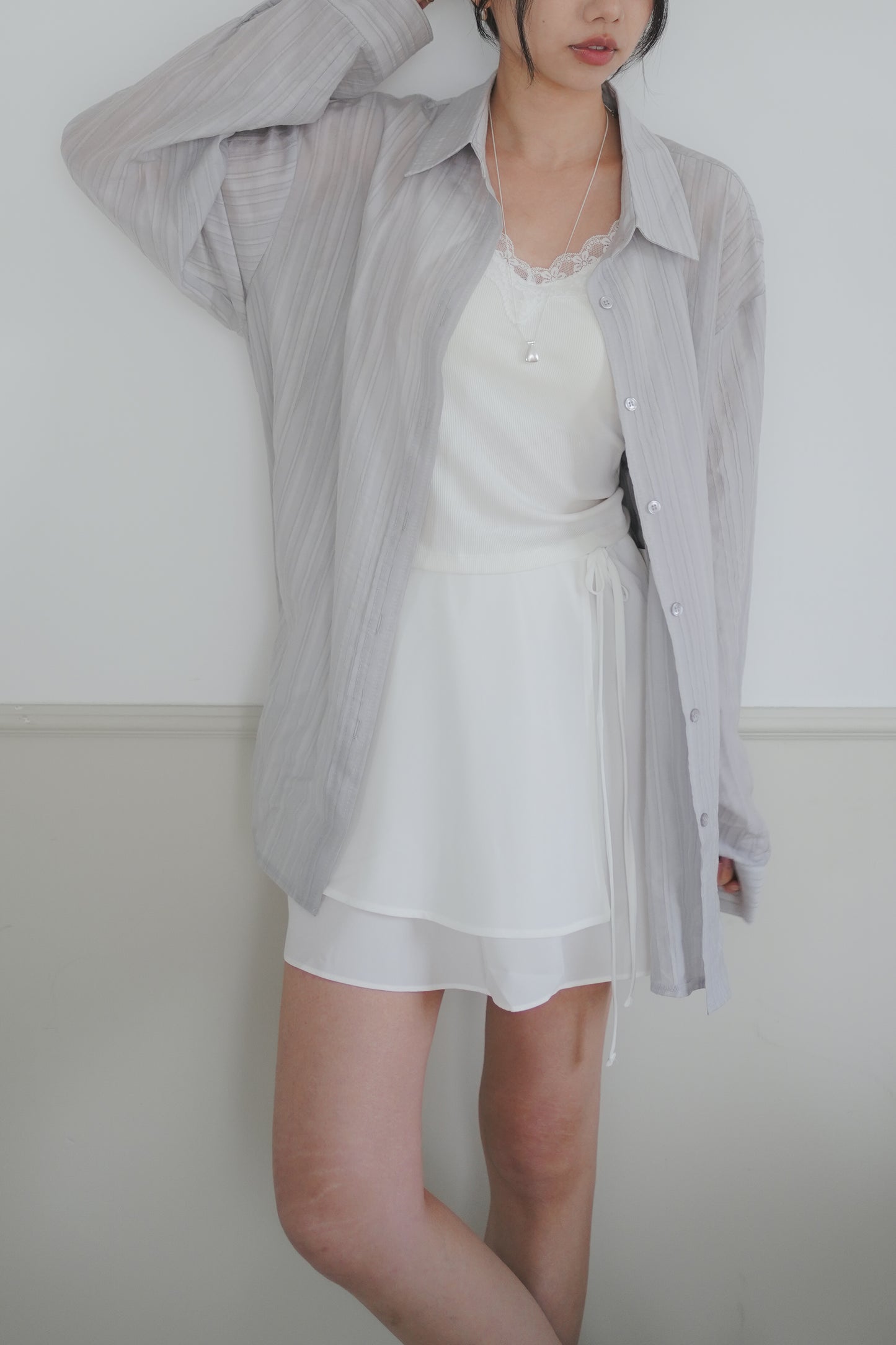 𝐌𝐚𝐲 〖日常免熨〗Lazy Summer Stripe Shirtᵇᵉˢᵗ ⁱᵗᵉᵐ