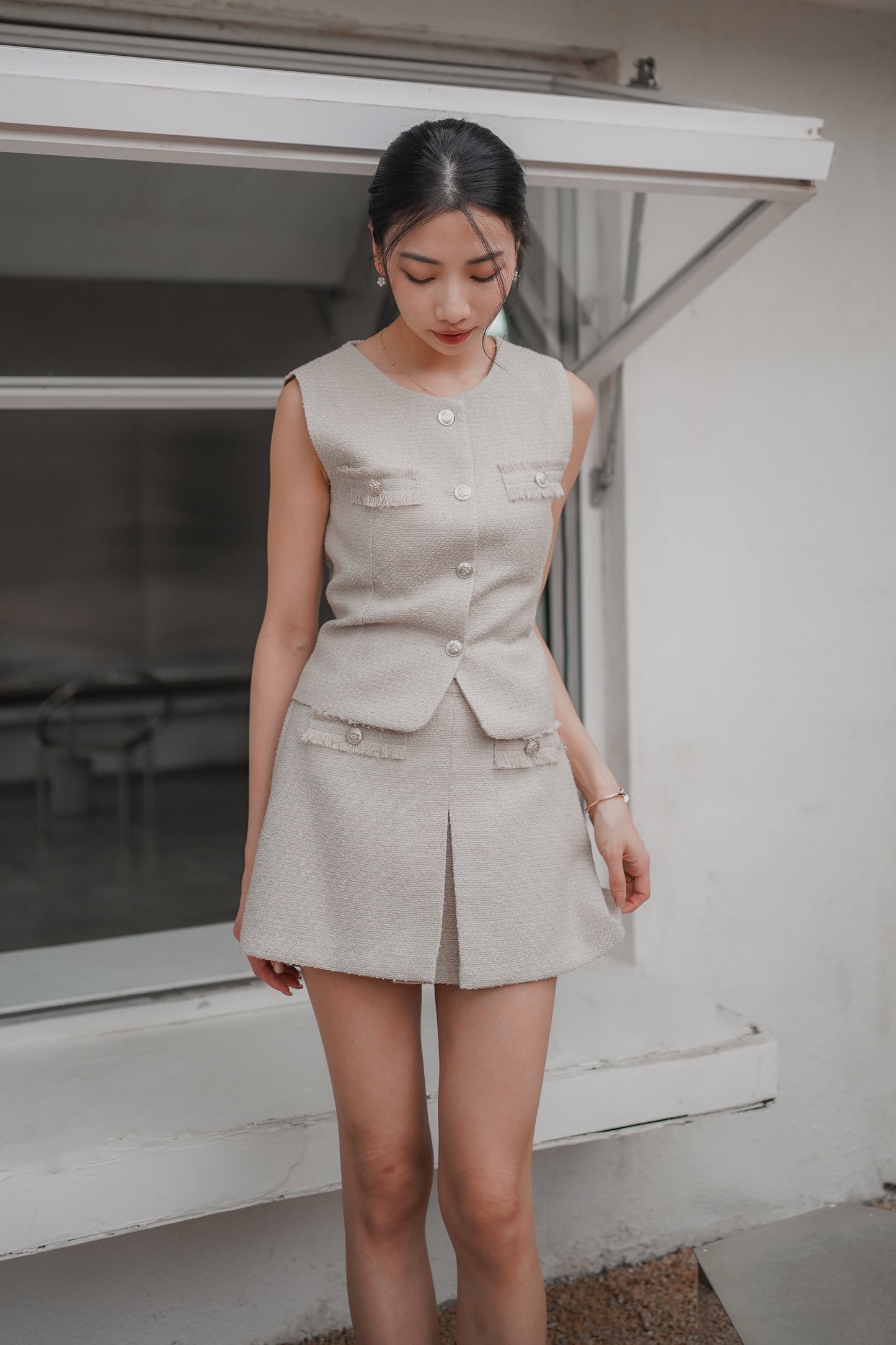 𝐌𝐚𝐫 Tweed Vest & Pants Set