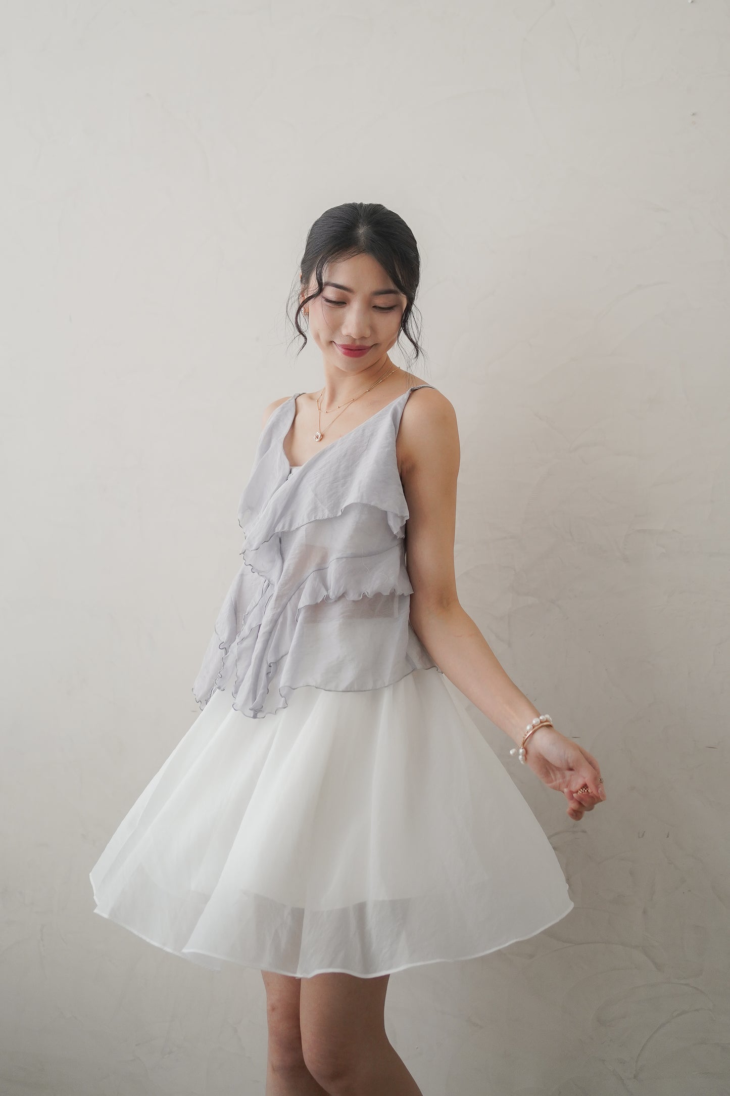 𝐀𝐮𝐭 Fleur Ruffle Cami