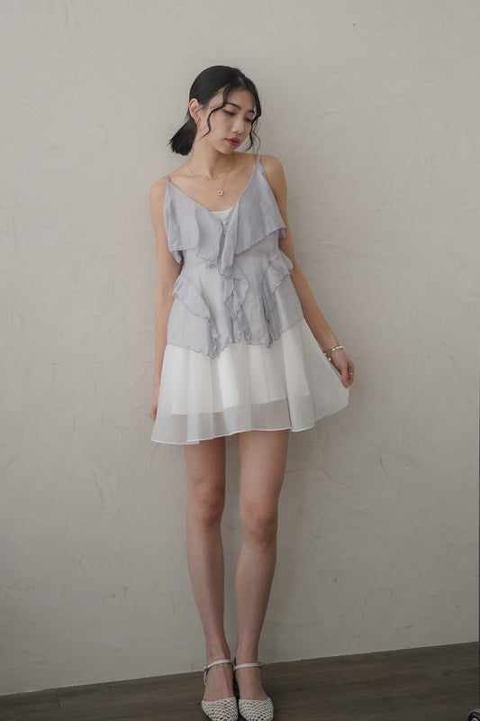 𝐀𝐮𝐭 Fleur Ruffle Cami