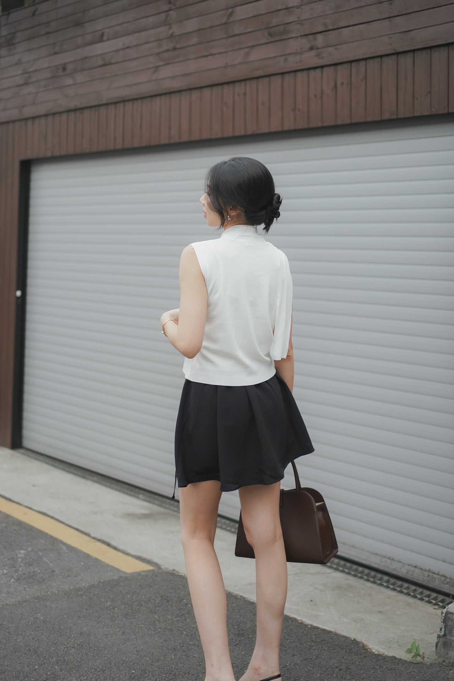 𝐌𝐚𝐲 〖Office Pick | 免熨〗Drape Scarf Twist Vestᵇᵉˢᵗ ⁱᵗᵉᵐ