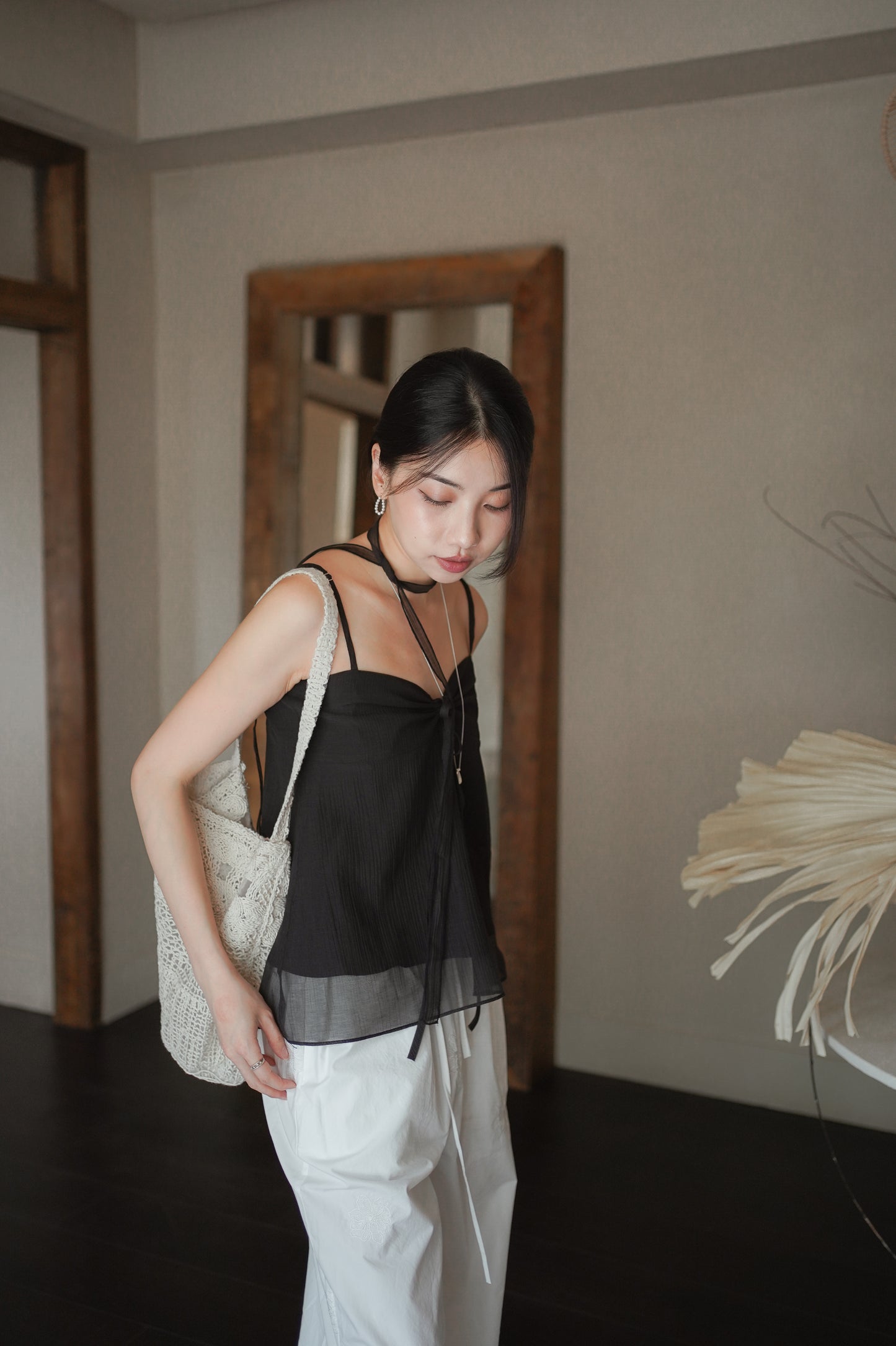 𝐉𝐮𝐧【優雅氣質款】Dusk Tie Top