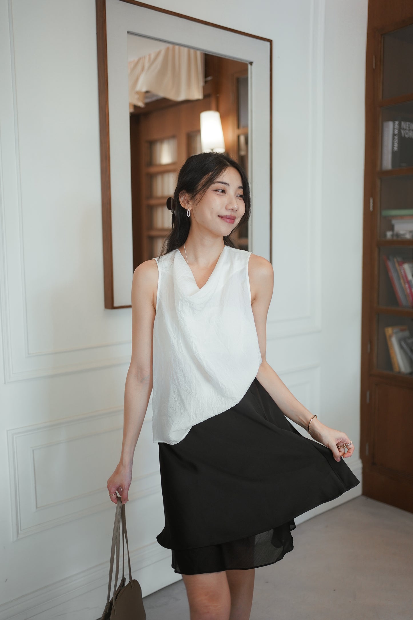 𝐉𝐮𝐧【Office Pick | 氣質中長裙 】 Double Layer Skirt
