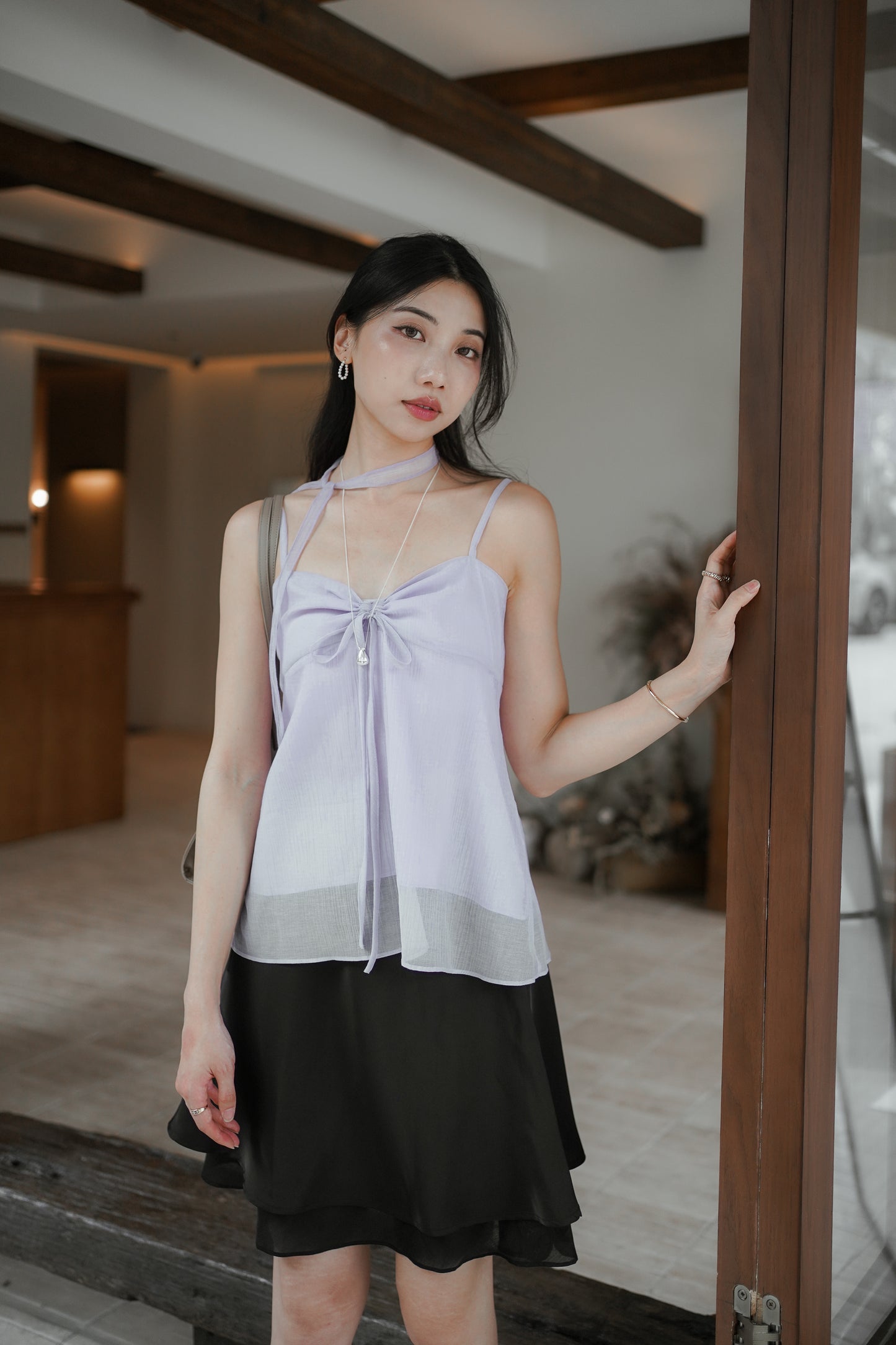 𝐉𝐮𝐧【優雅氣質款】Dusk Tie Top