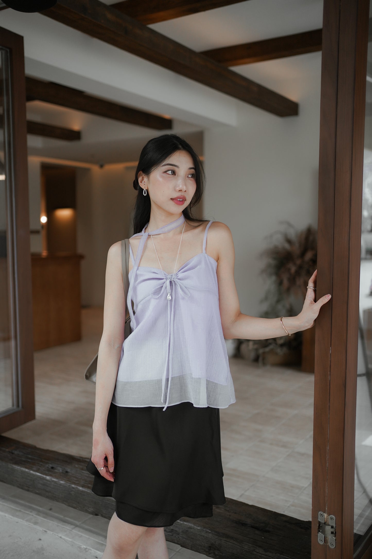 𝐉𝐮𝐧【優雅氣質款】Dusk Tie Top