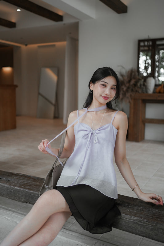 𝐉𝐮𝐧【優雅氣質款】Dusk Tie Top