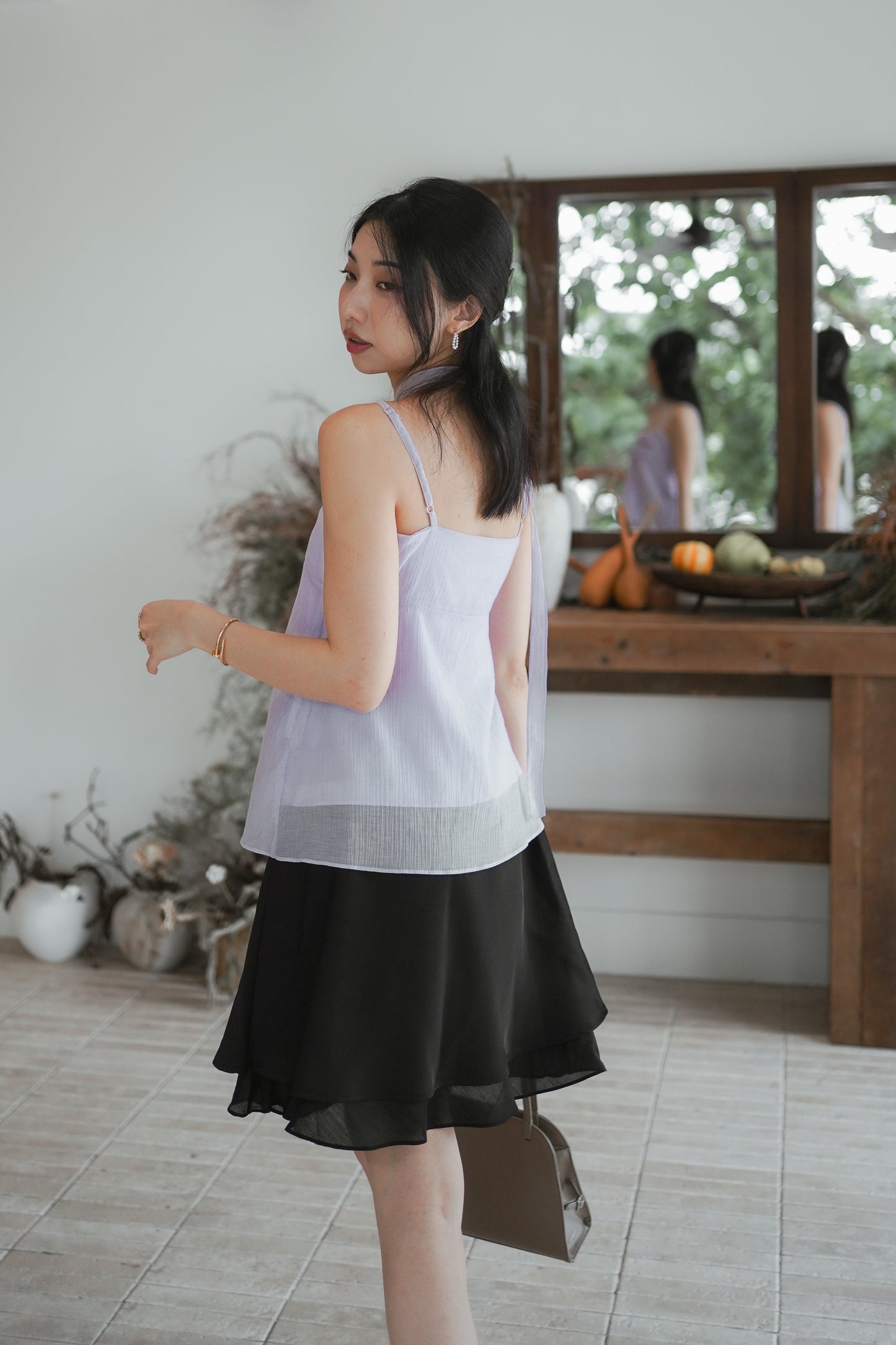 𝐉𝐮𝐧【優雅氣質款】Dusk Tie Top
