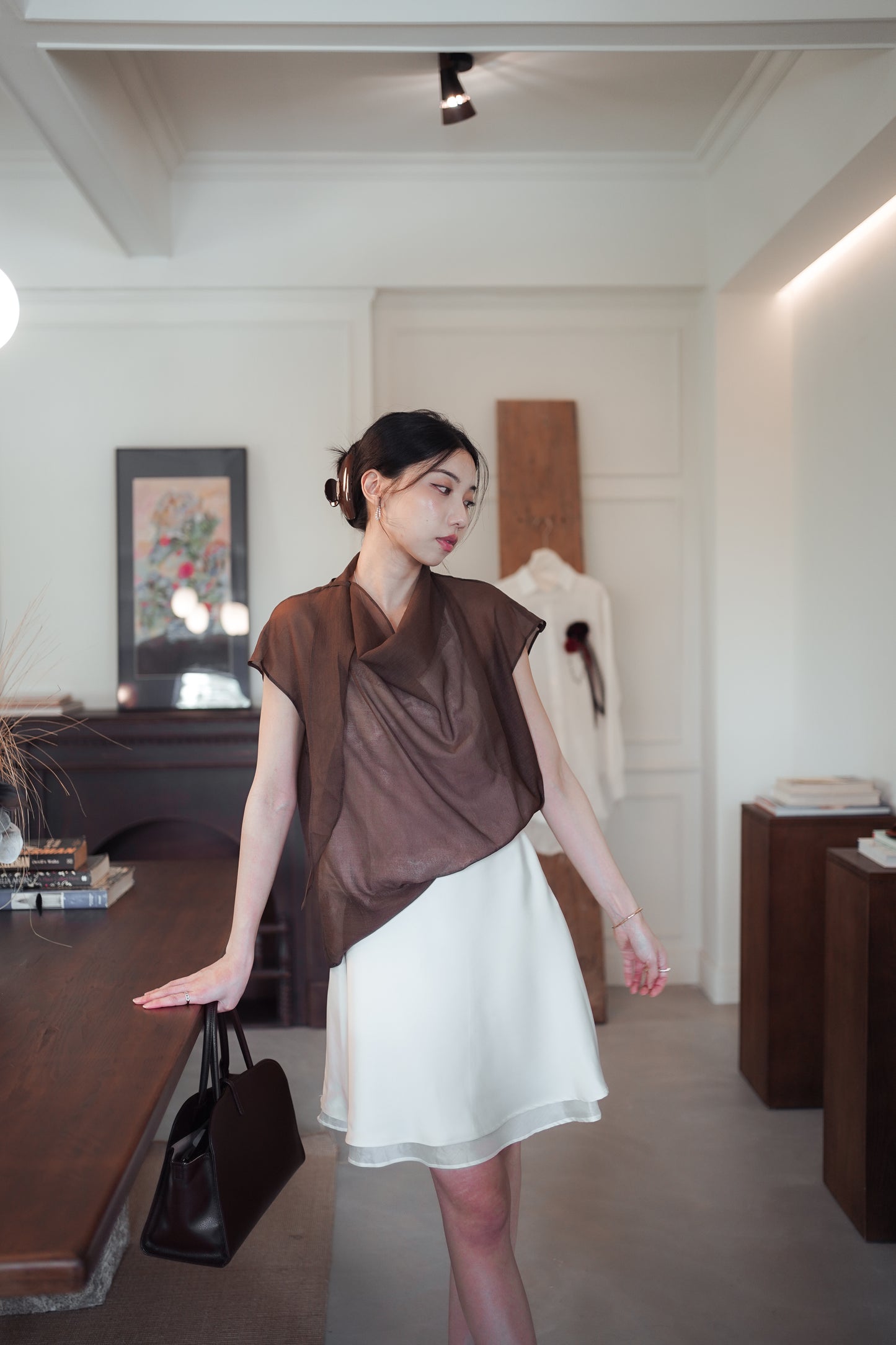 𝐉𝐮𝐧【Office Pick | 氣質中長裙 】 Double Layer Skirt