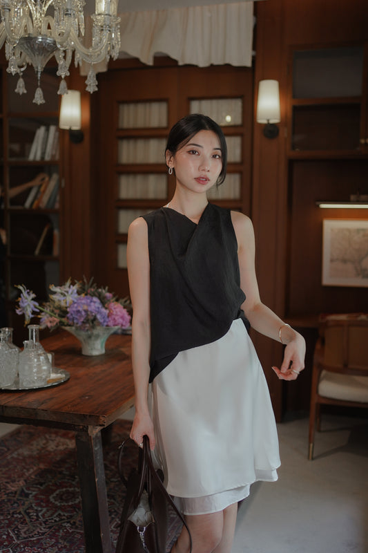 𝐉𝐮𝐧 【Office Pick | 高級垂墜感 】Ruched Drape Top