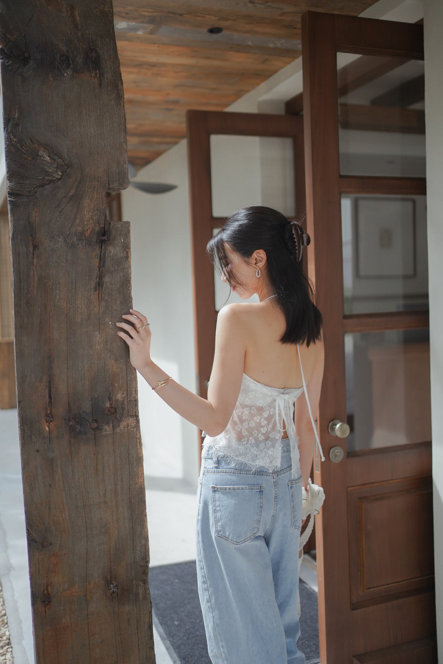 𝐉𝐮𝐧 【超氣質法式】Halter Neck Lace Cami