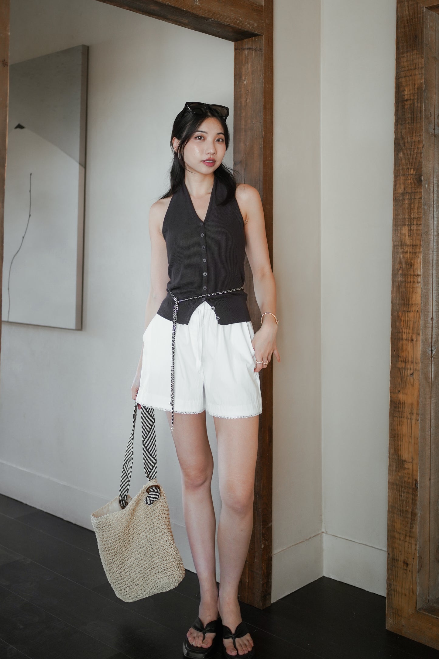 𝐉𝐮𝐧 Knitted Halter Neck