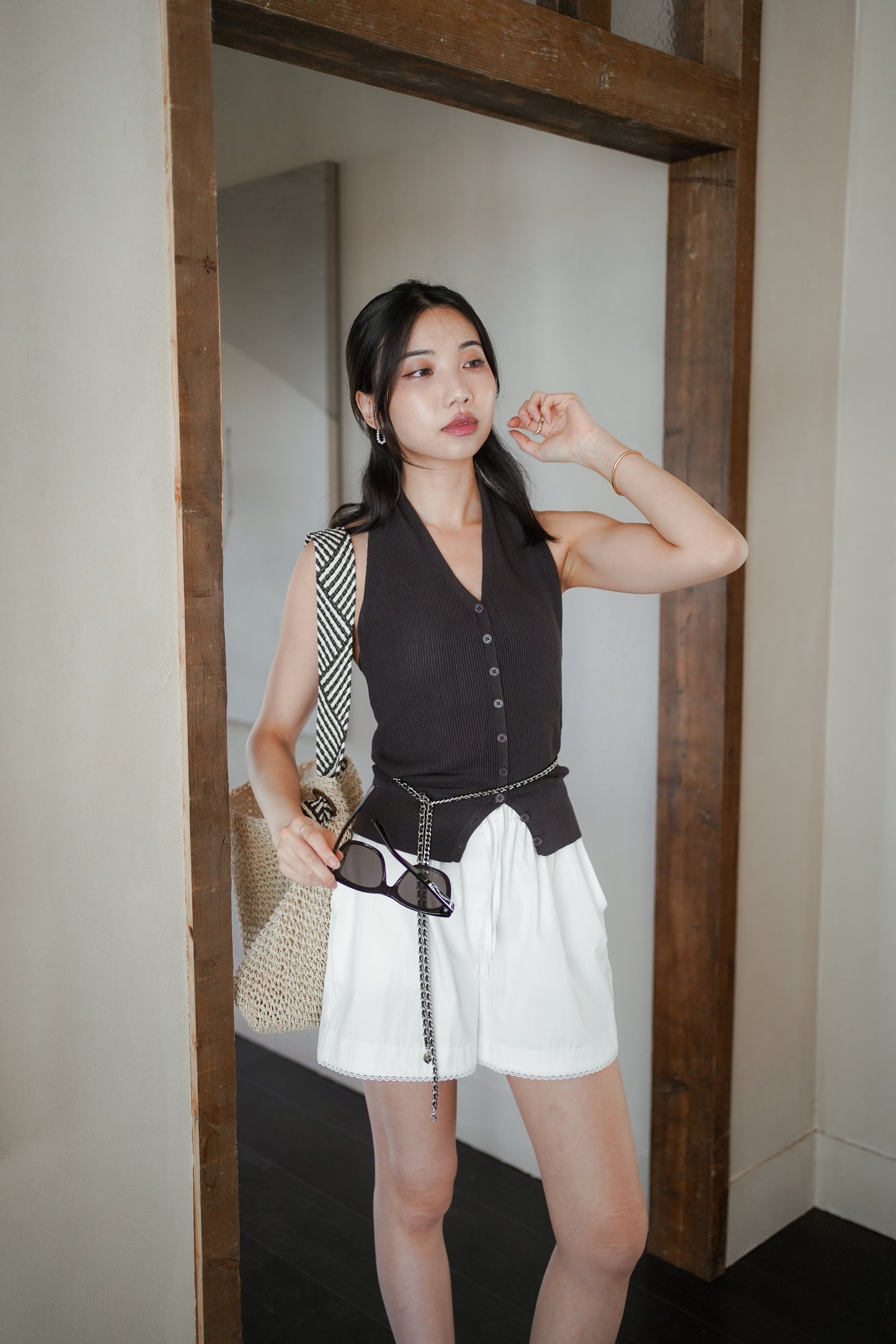 𝐉𝐮𝐧 Knitted Halter Neck