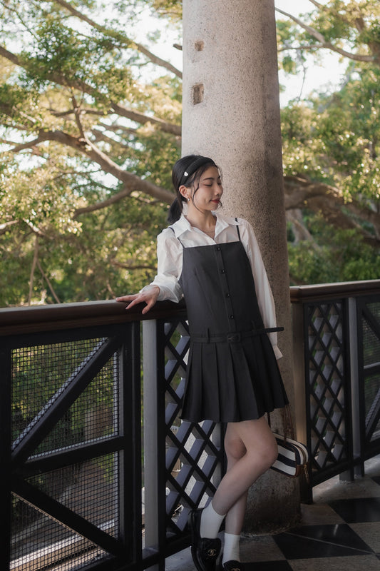 𝐀𝐮𝐭 Belted Pleats Dress