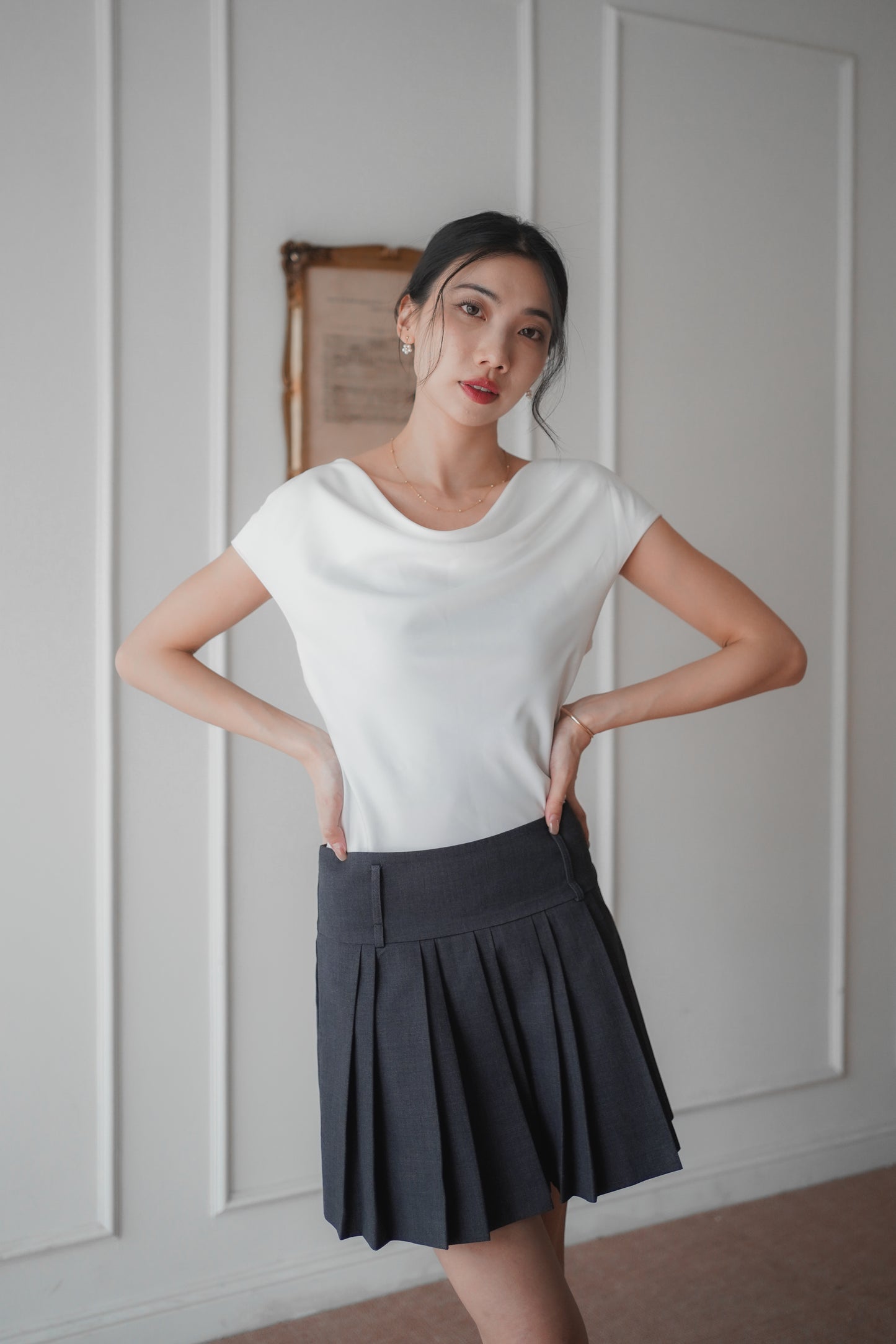 𝐌𝐚𝐫 Low-rise Mini Pleated Skort