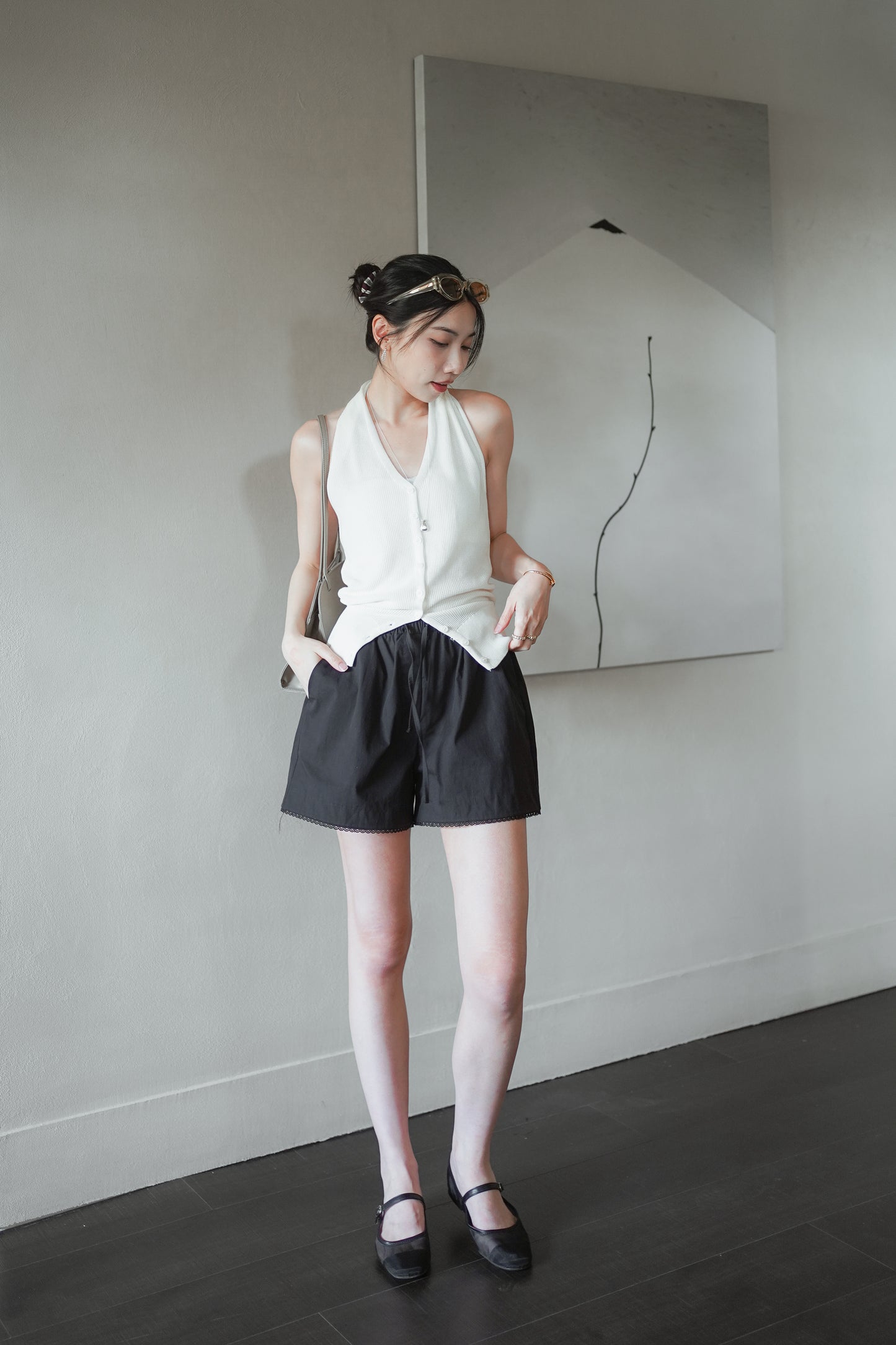 𝐉𝐮𝐧 Knitted Halter Neck