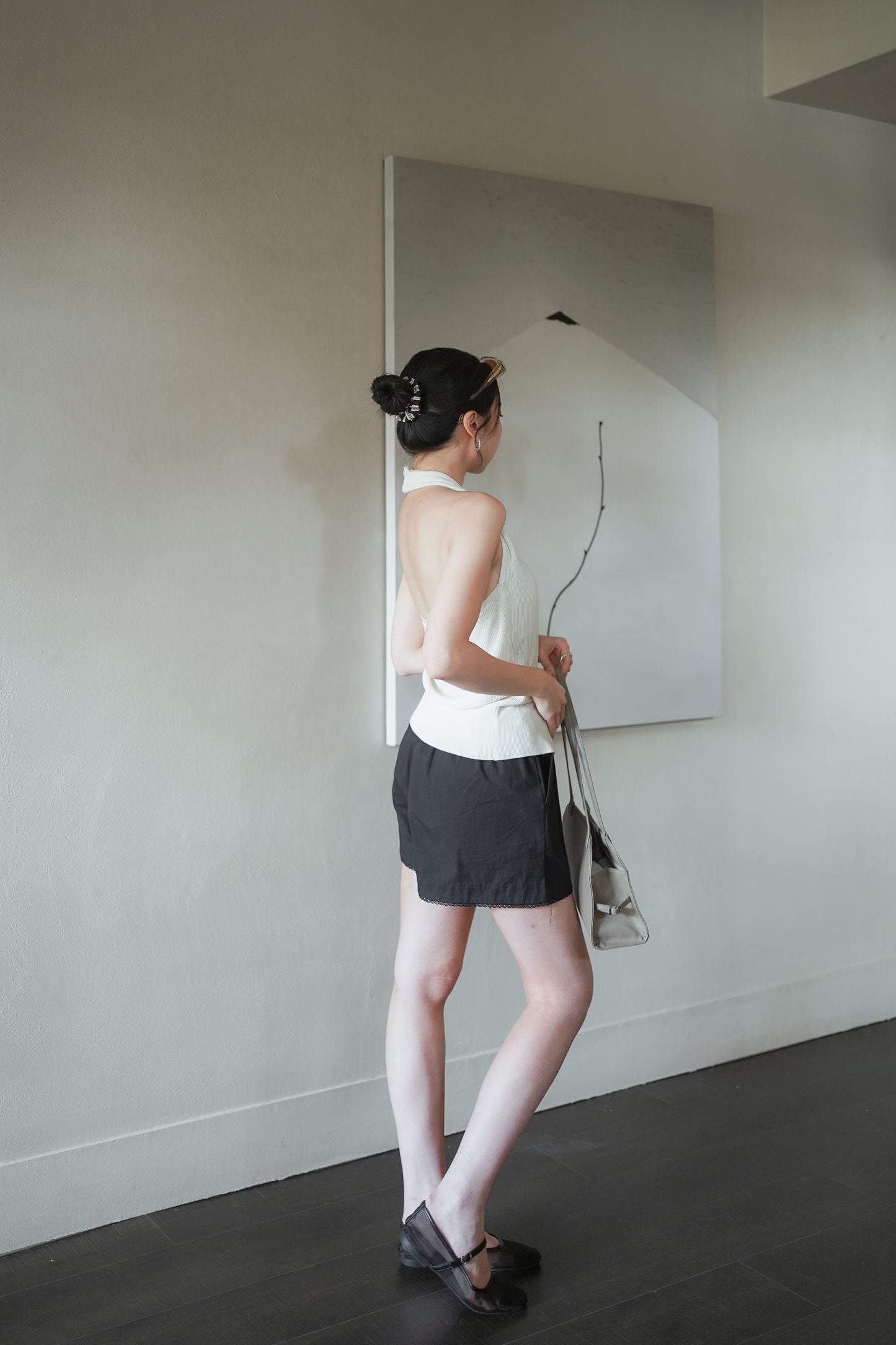 𝐉𝐮𝐧 Knitted Halter Neck