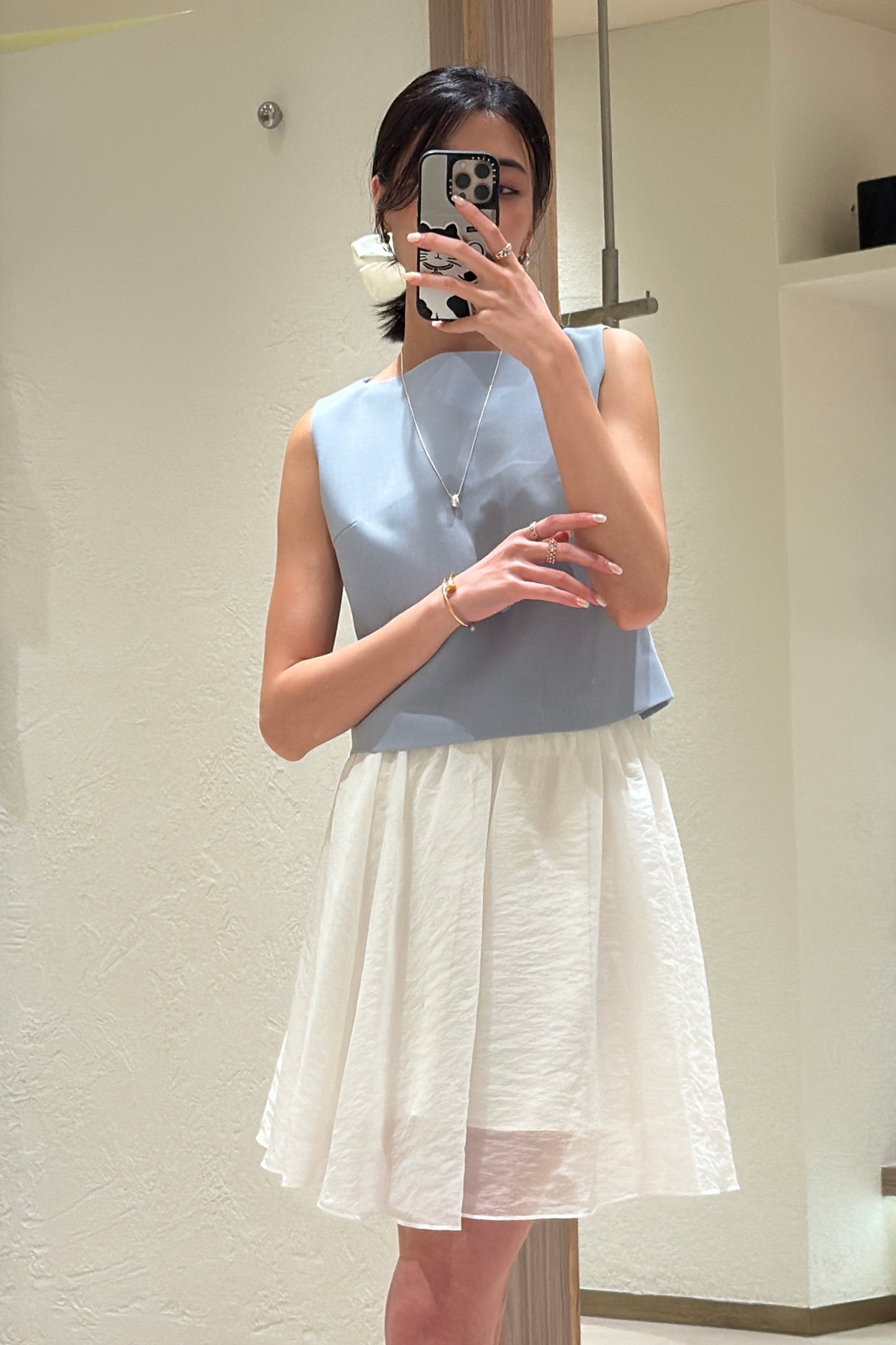 𝐉𝐮𝐥 Blue Haze Form Top