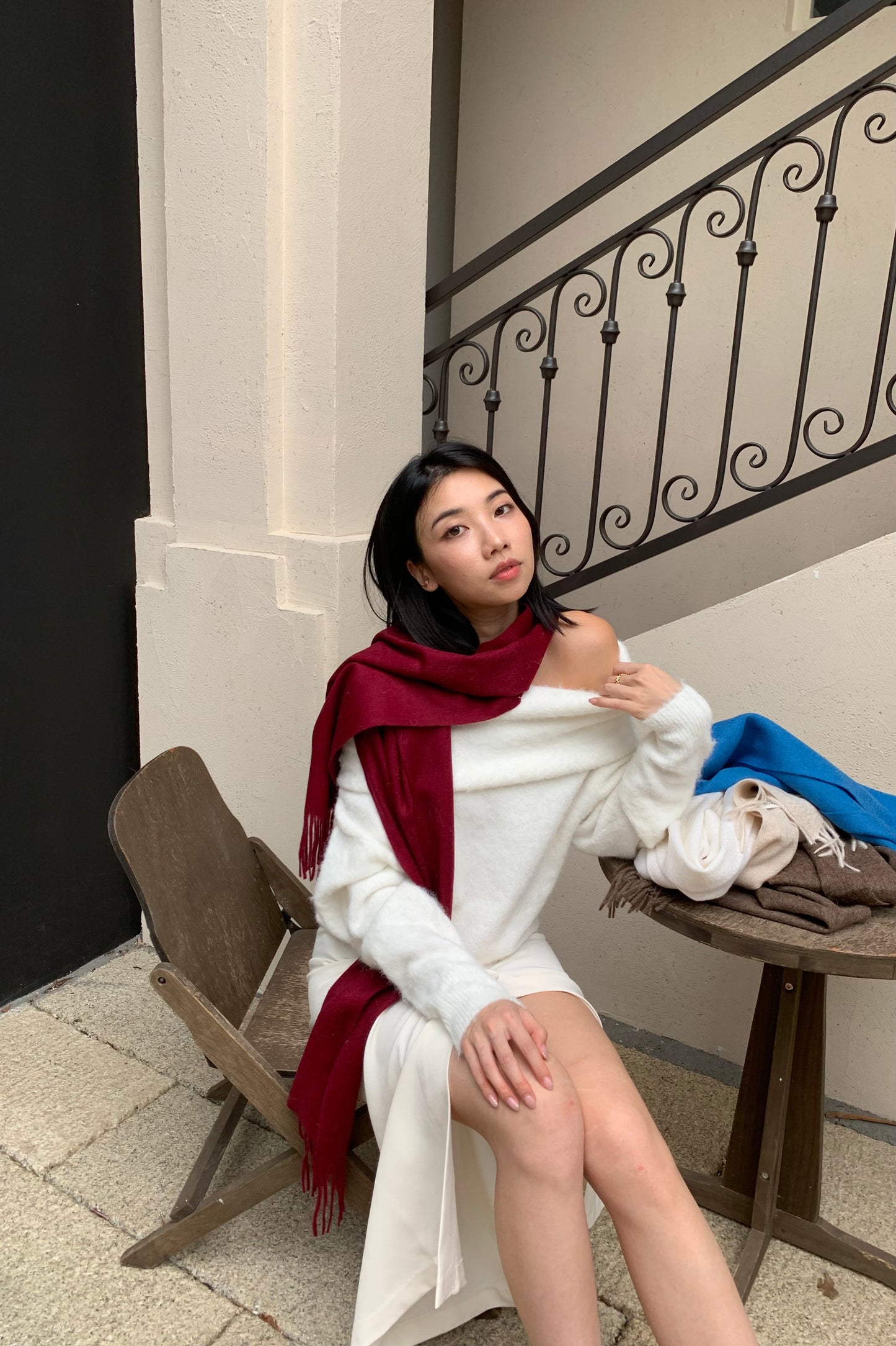 𝐍𝐨𝐯 Fluff Off-Shoulder Knit