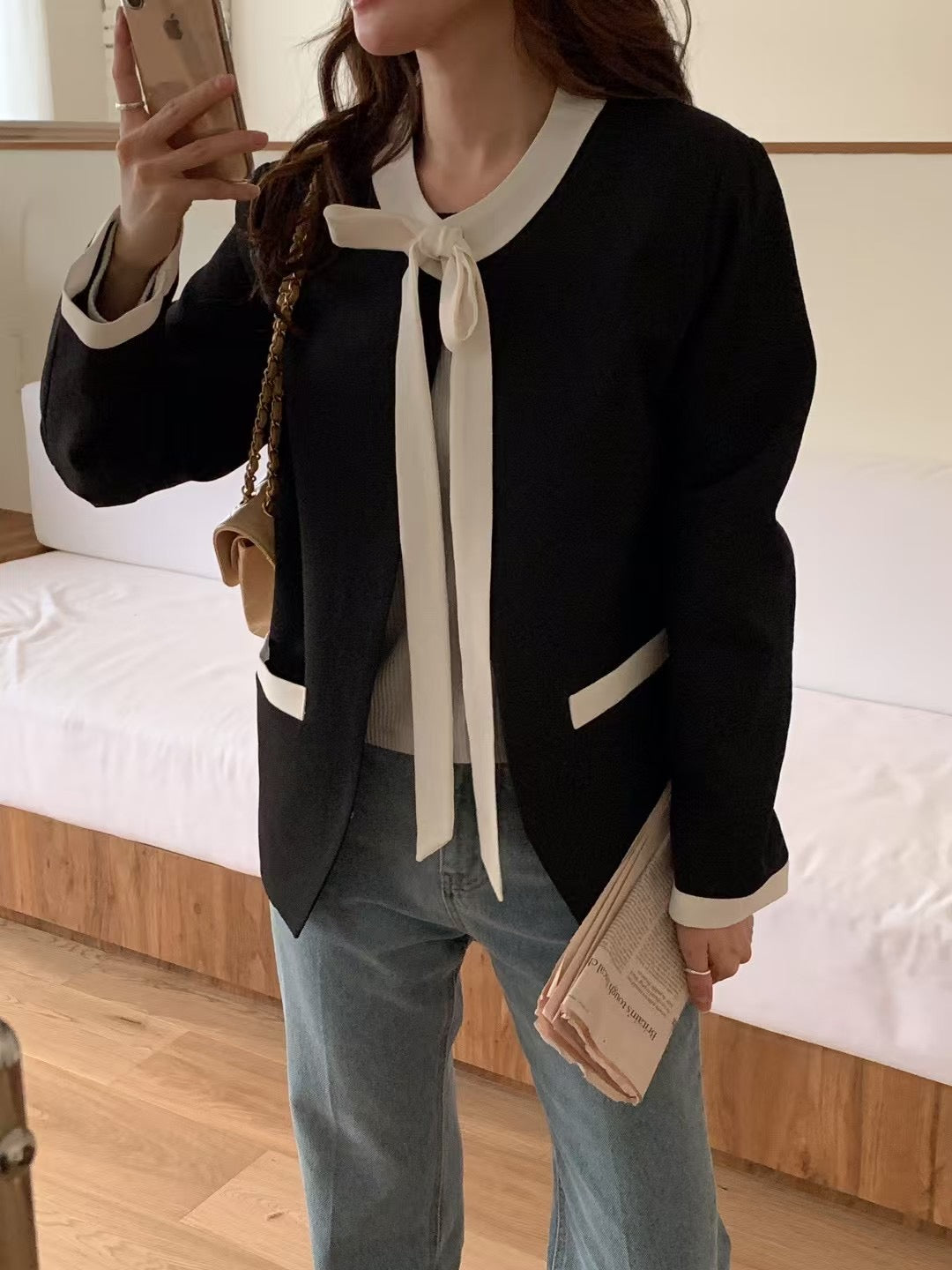 𝐌𝐚𝐫 Ribbon Monotone Jacket