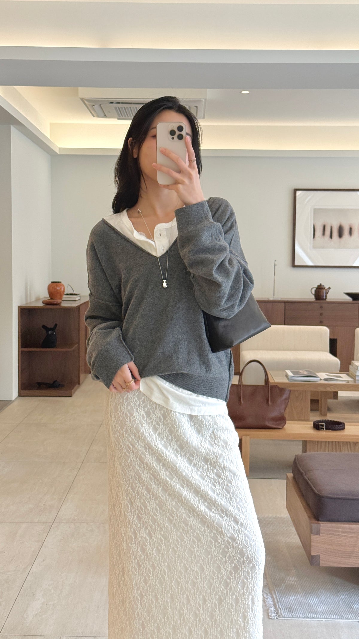 KR 𝐒𝐞𝐩【Fine Wool質感V領】Relaxed V Cashmere Knit