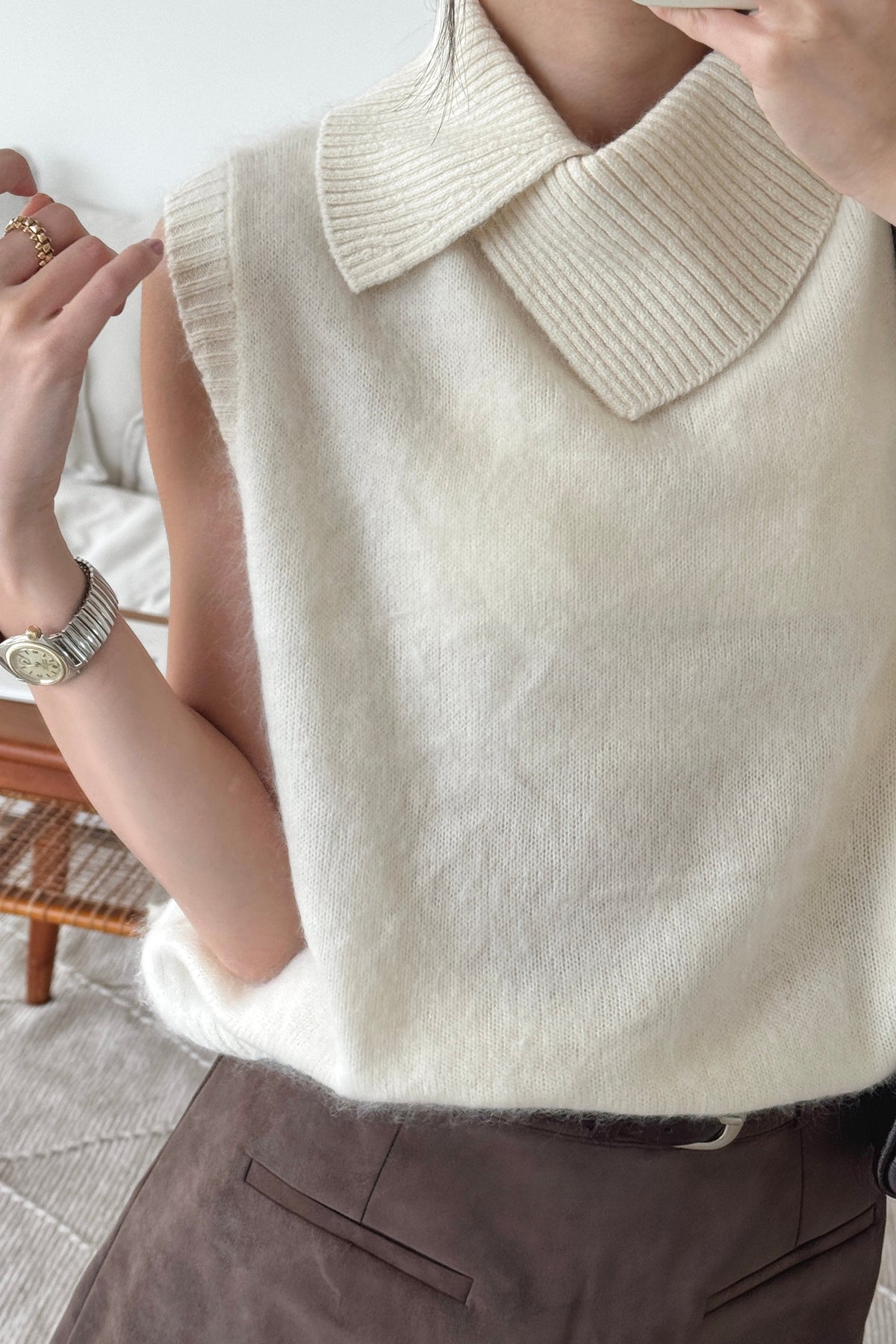 KR 𝐒𝐞𝐩【轉季百搭款】Soft Collar Knit Vest